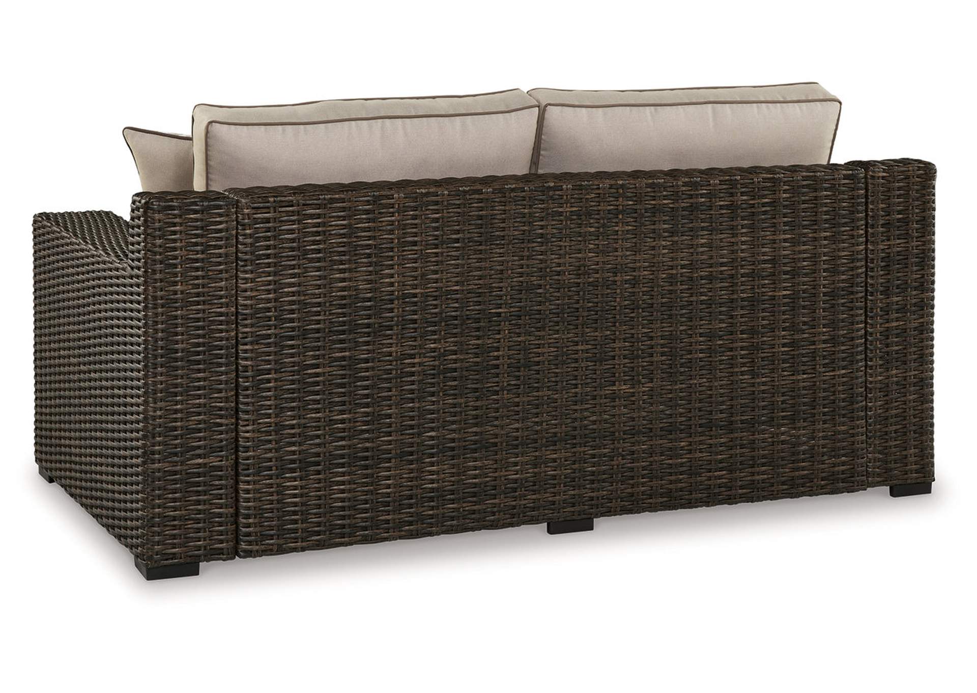 Coastline Bay Outdoor Loveseat with Cushion,Outdoor By Ashley