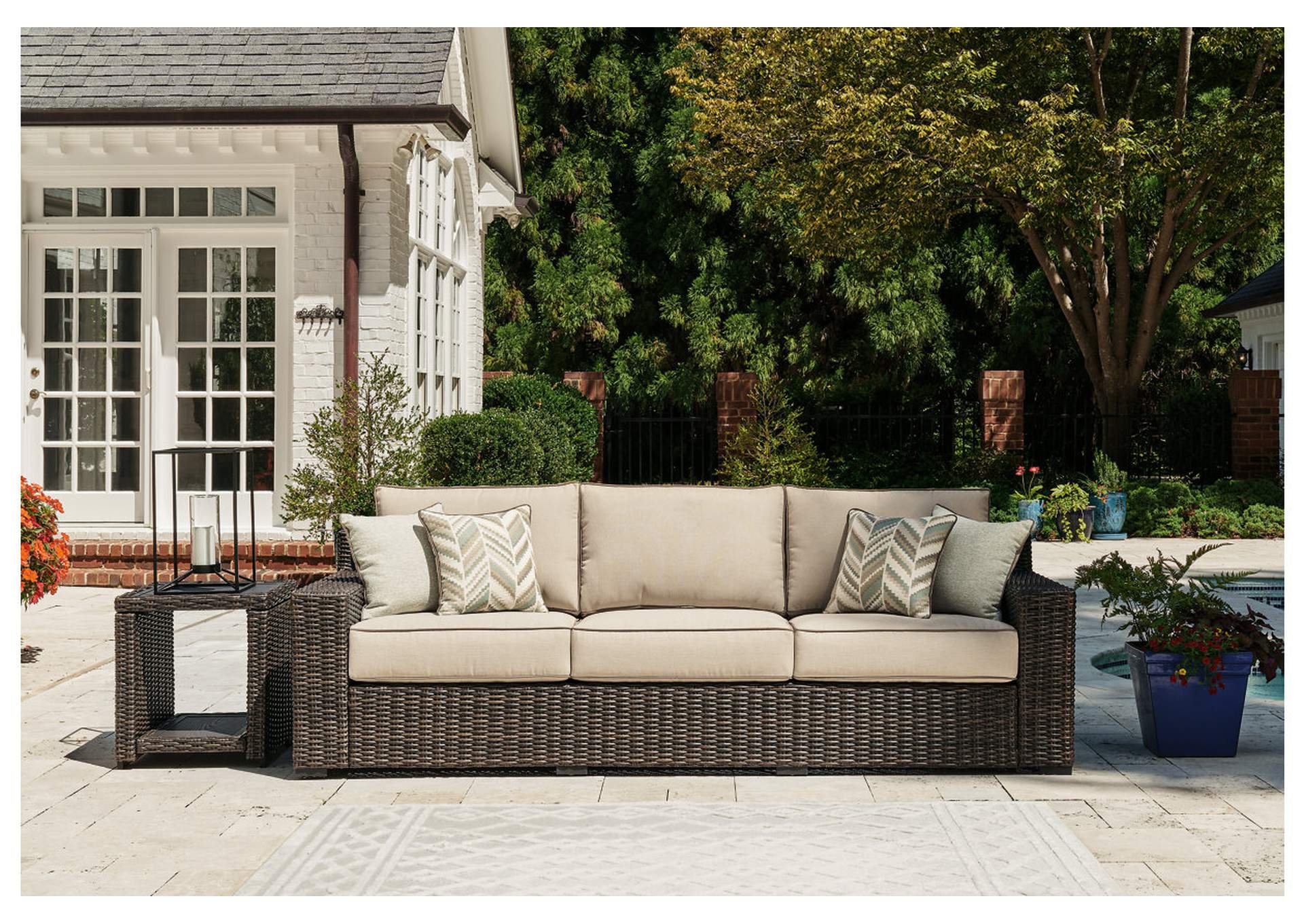 Coastline Bay Outdoor Sofa with Cushion,Outdoor By Ashley