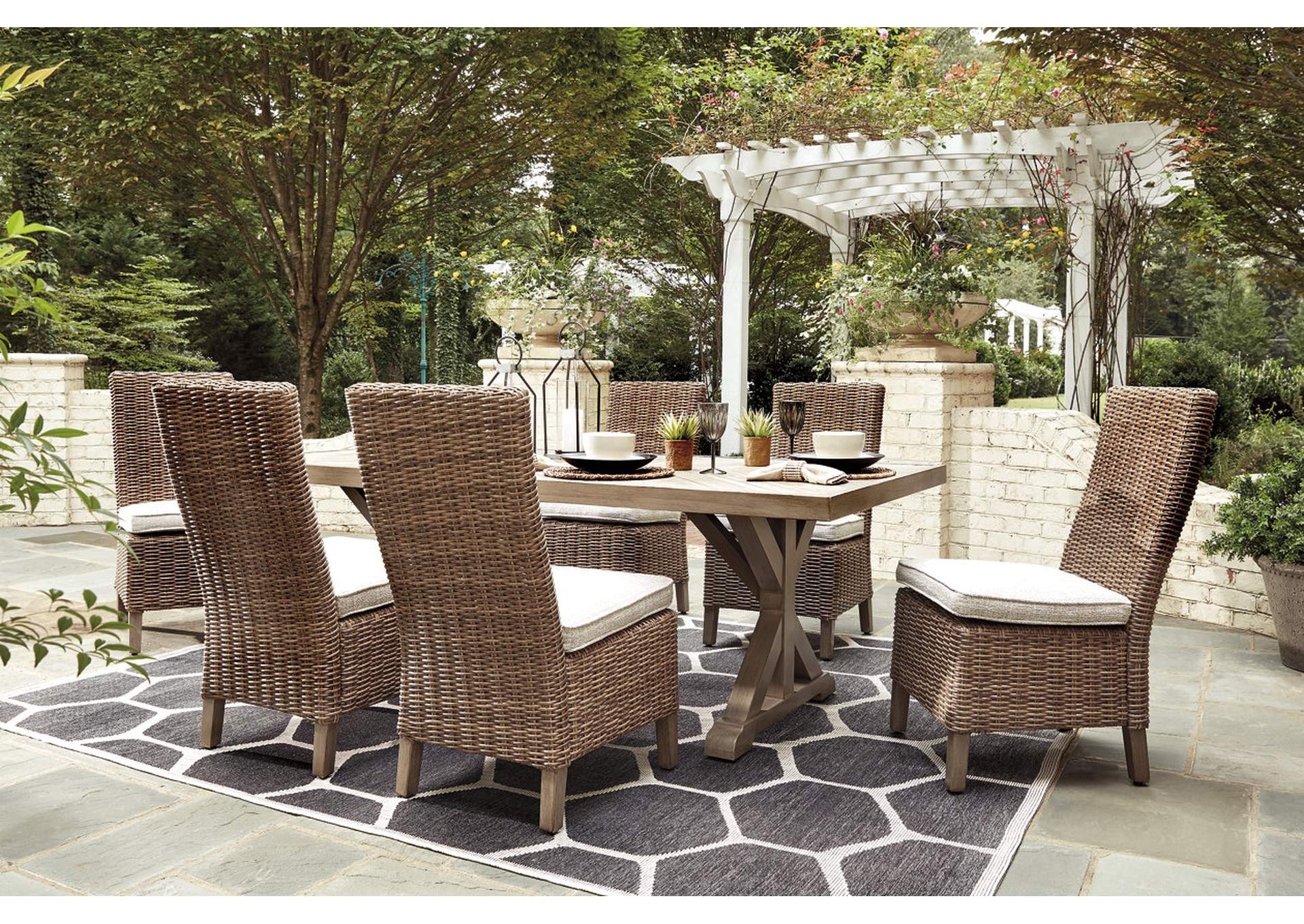 Beachcroft Outdoor Dining Table and 6 Chairs,Outdoor By Ashley