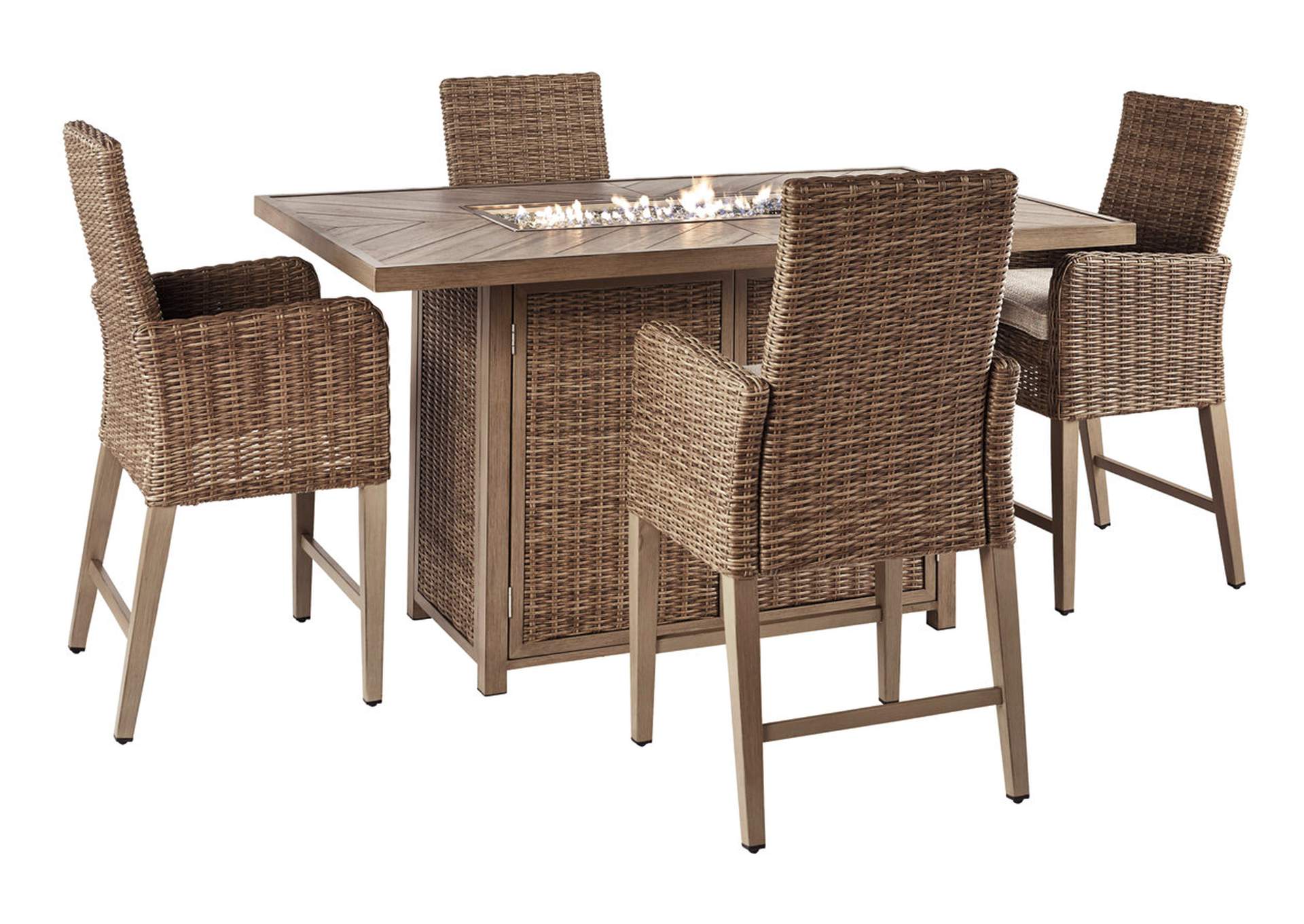 Beachcroft Outdoor Dining Table and 4 Chairs,Outdoor By Ashley