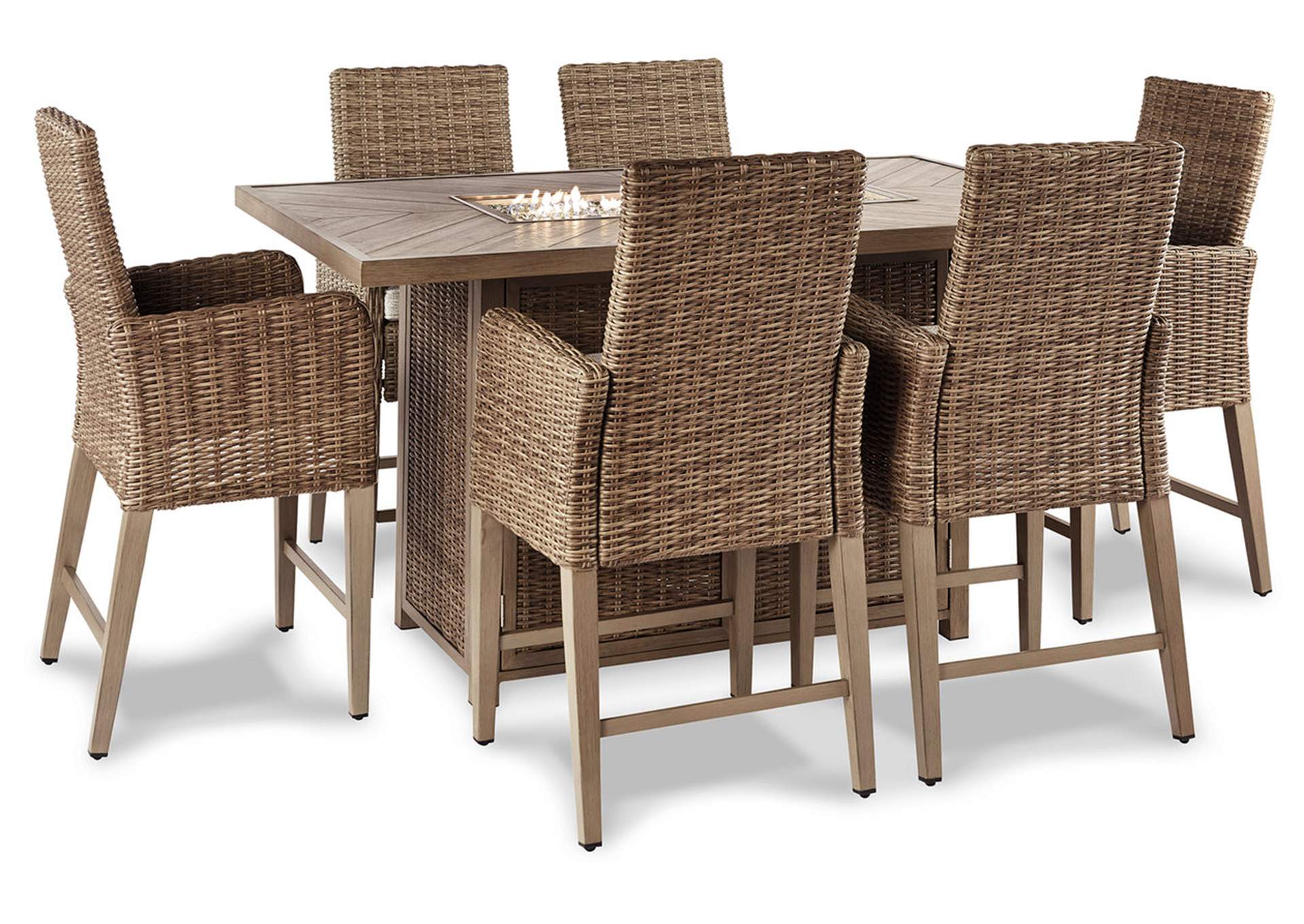 Beachcroft Outdoor Dining Table and 6 Chairs,Outdoor By Ashley