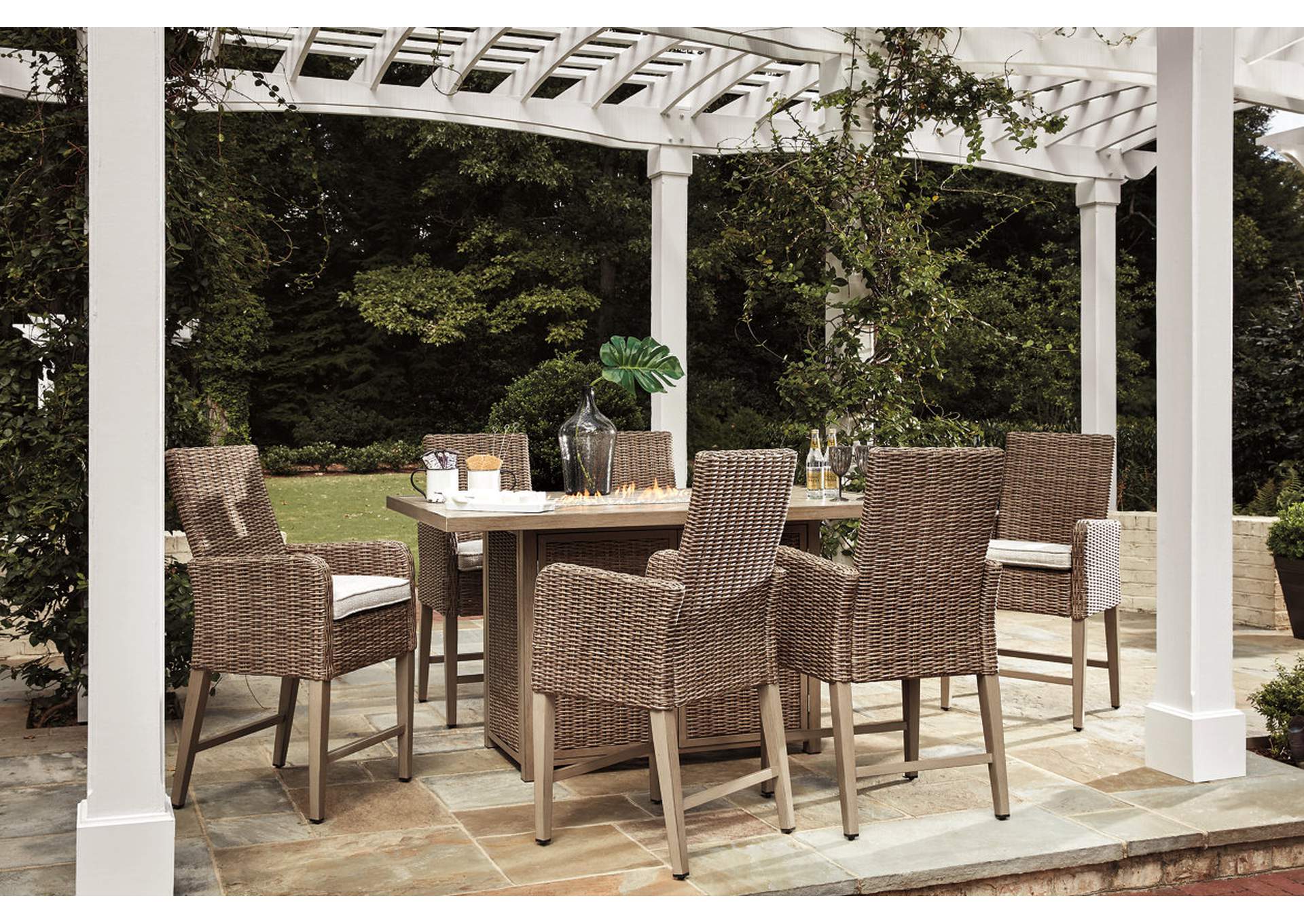 Beachcroft Outdoor Dining Table and 6 Chairs,Outdoor By Ashley