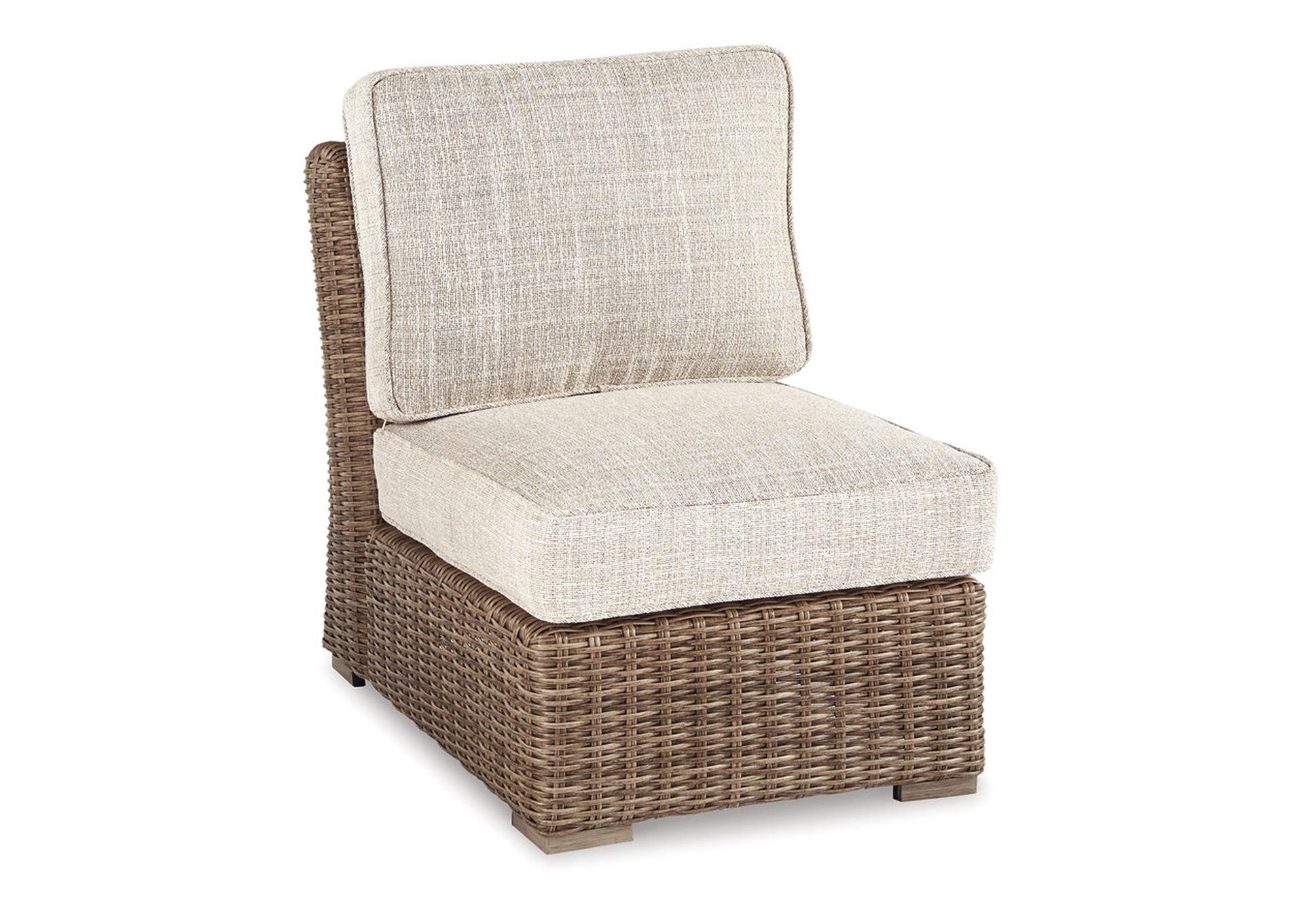 Beachcroft Armless Chair with Cushion,Outdoor By Ashley