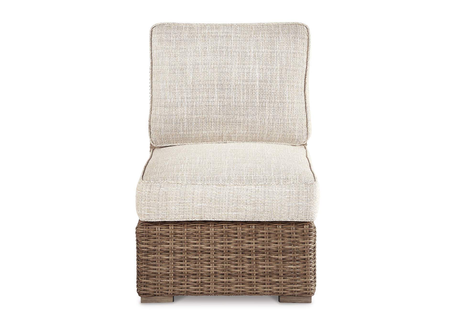 Beachcroft Armless Chair with Cushion,Outdoor By Ashley