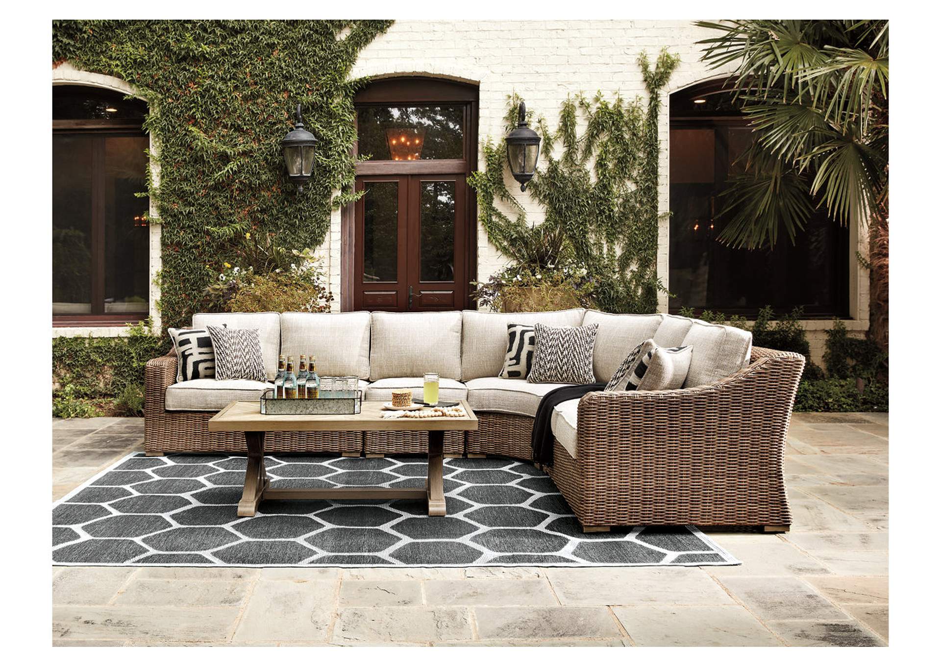 Beachcroft 4-Piece Outdoor Seating Set,Outdoor By Ashley