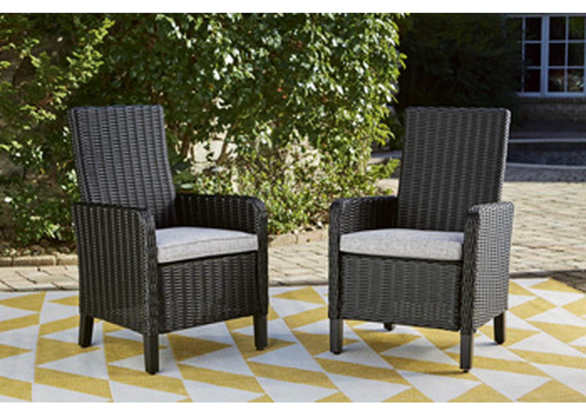 Beachcroft Outdoor Arm Chair with Cushion (Set of 2),Outdoor By Ashley