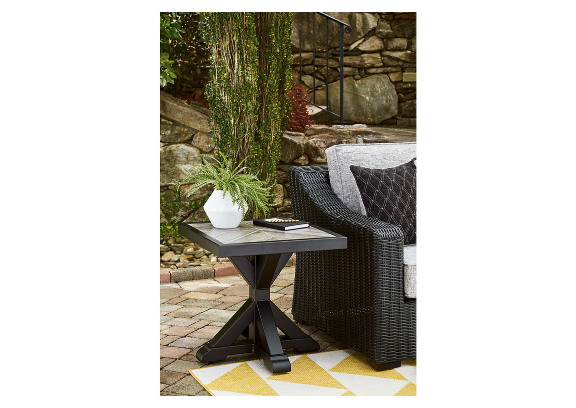 Beachcroft Outdoor End Table,Outdoor By Ashley