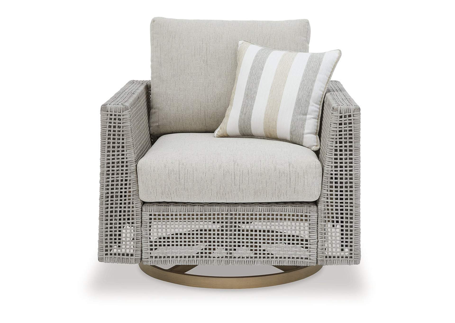 Seton Creek Outdoor Swivel Lounge with Cushion,Outdoor By Ashley