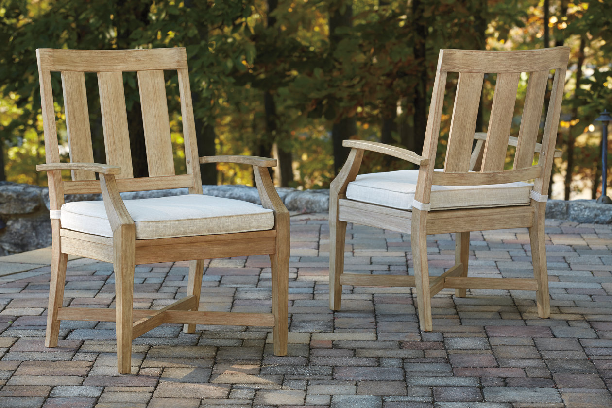 Clare View Arm Chair with Cushion (Set of 2),Outdoor By Ashley