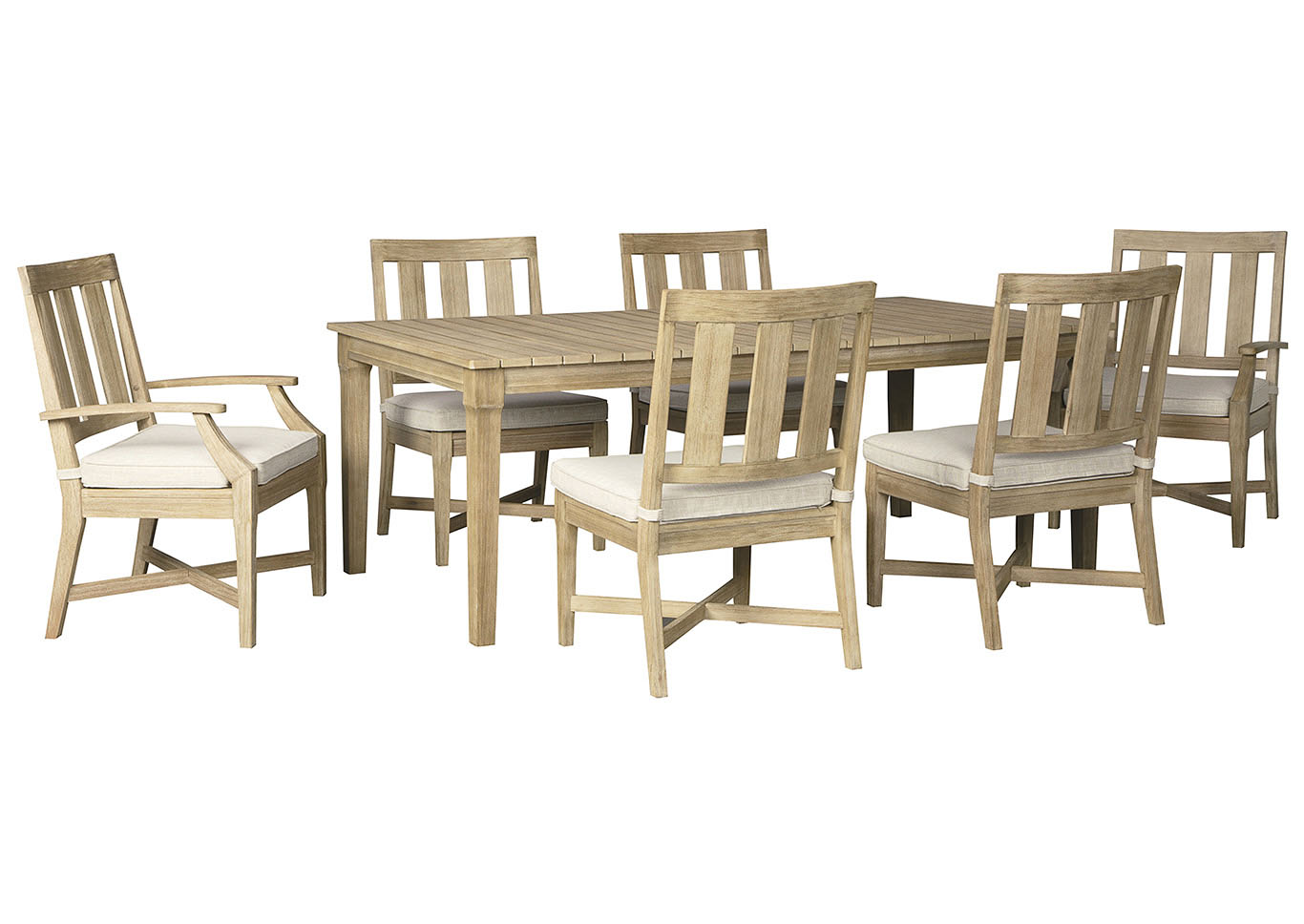 Clare View Outdoor Dining Table and 6 Chairs,Outdoor By Ashley