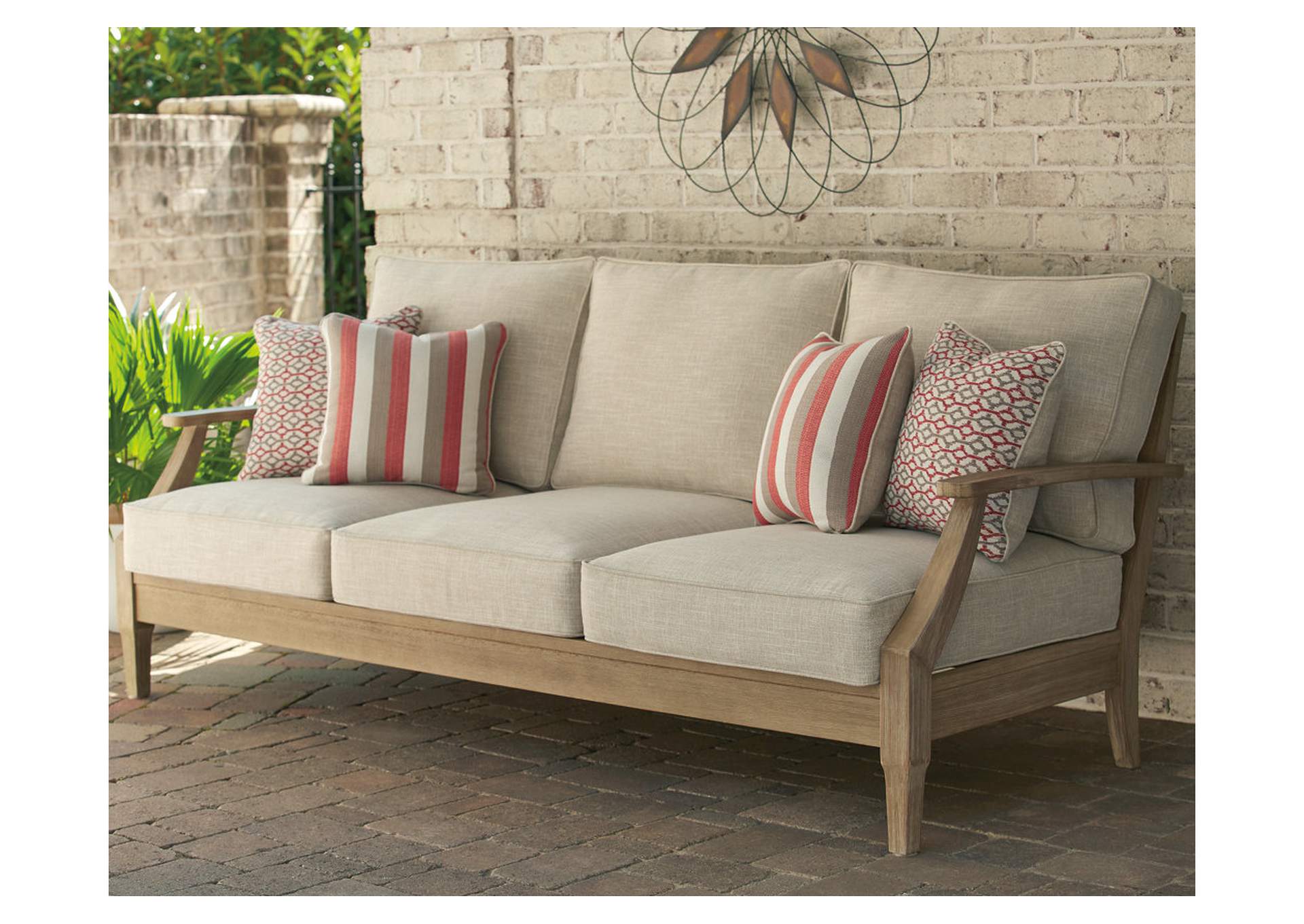Clare View Outdoor Sofa with Lounge Chair,Outdoor By Ashley