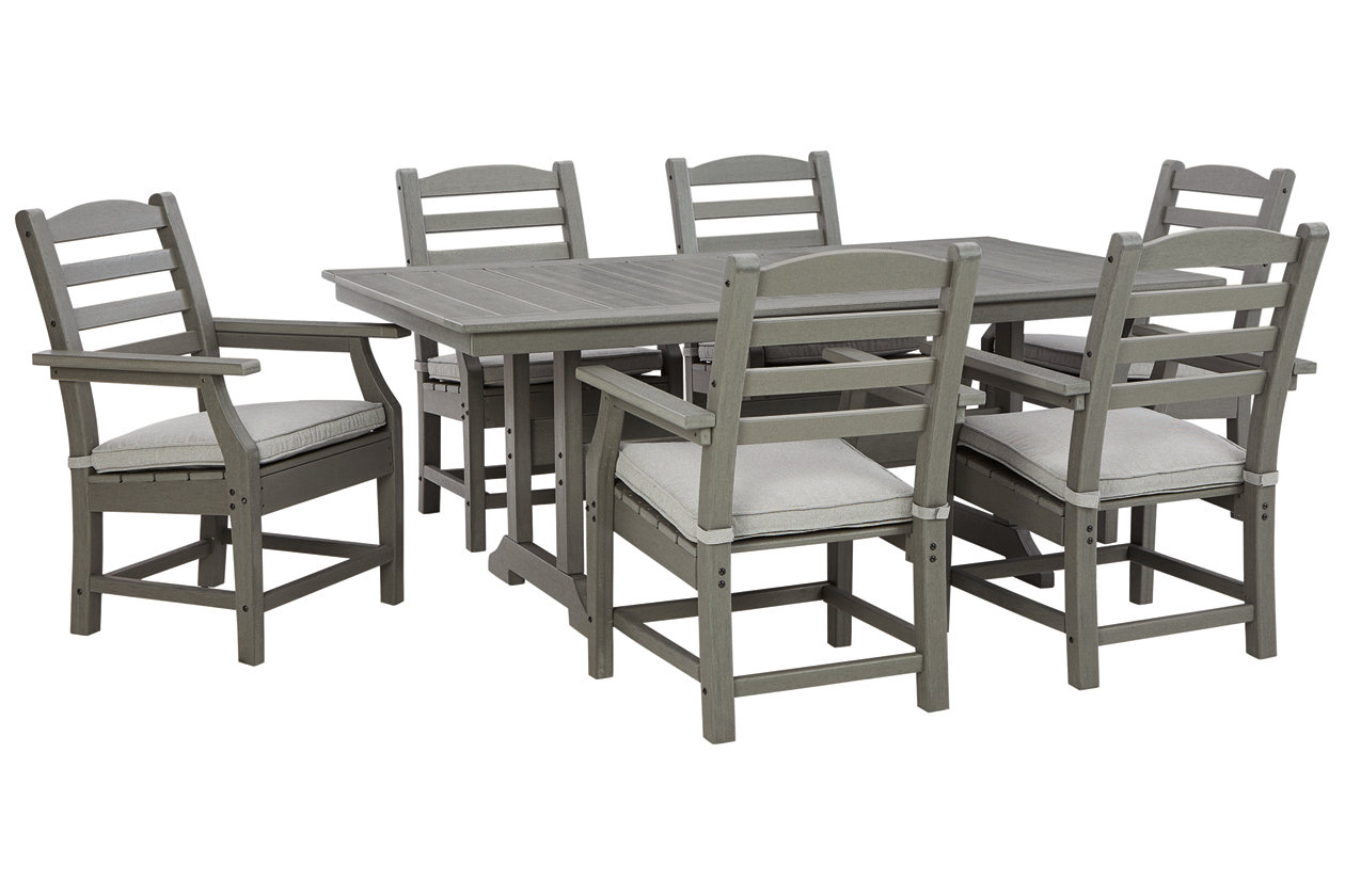 Visola Outdoor Dining Table and 6 Chairs,Outdoor By Ashley