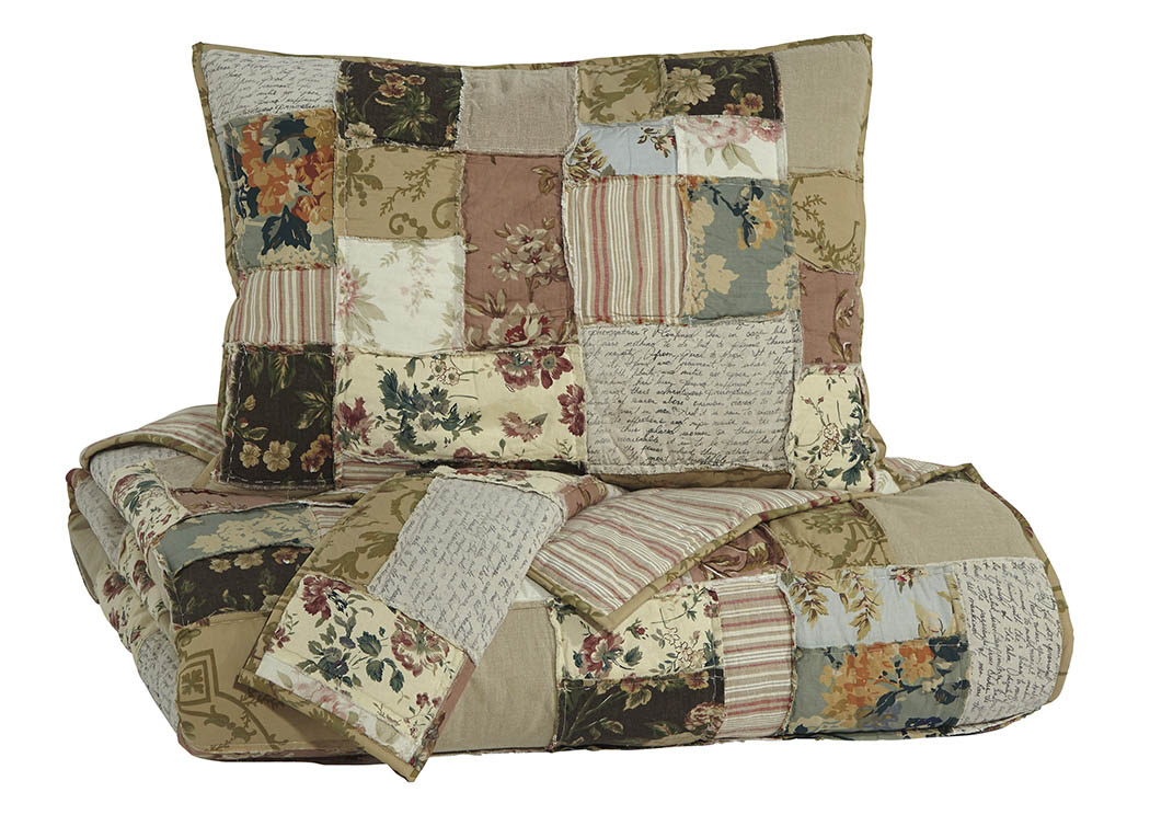 Damalis Multi King Quilt Set,ABF Signature Design by Ashley