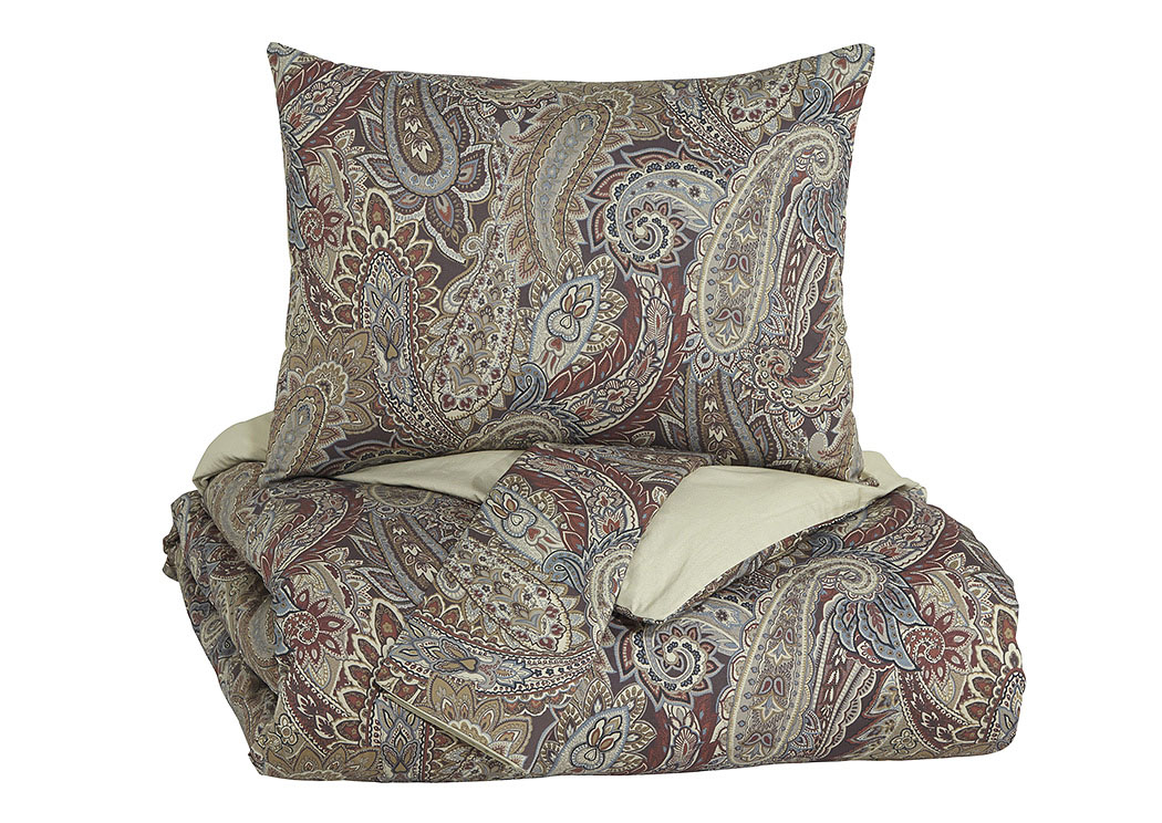 Damonica Multi King Duvet Cover Set,ABF Signature Design by Ashley