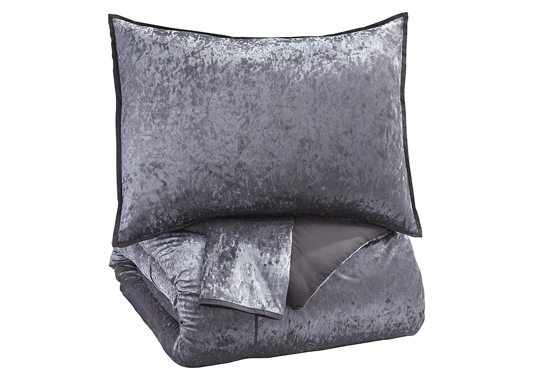 Rosemaria Dark Gray King Comforter Set,ABF Signature Design by Ashley