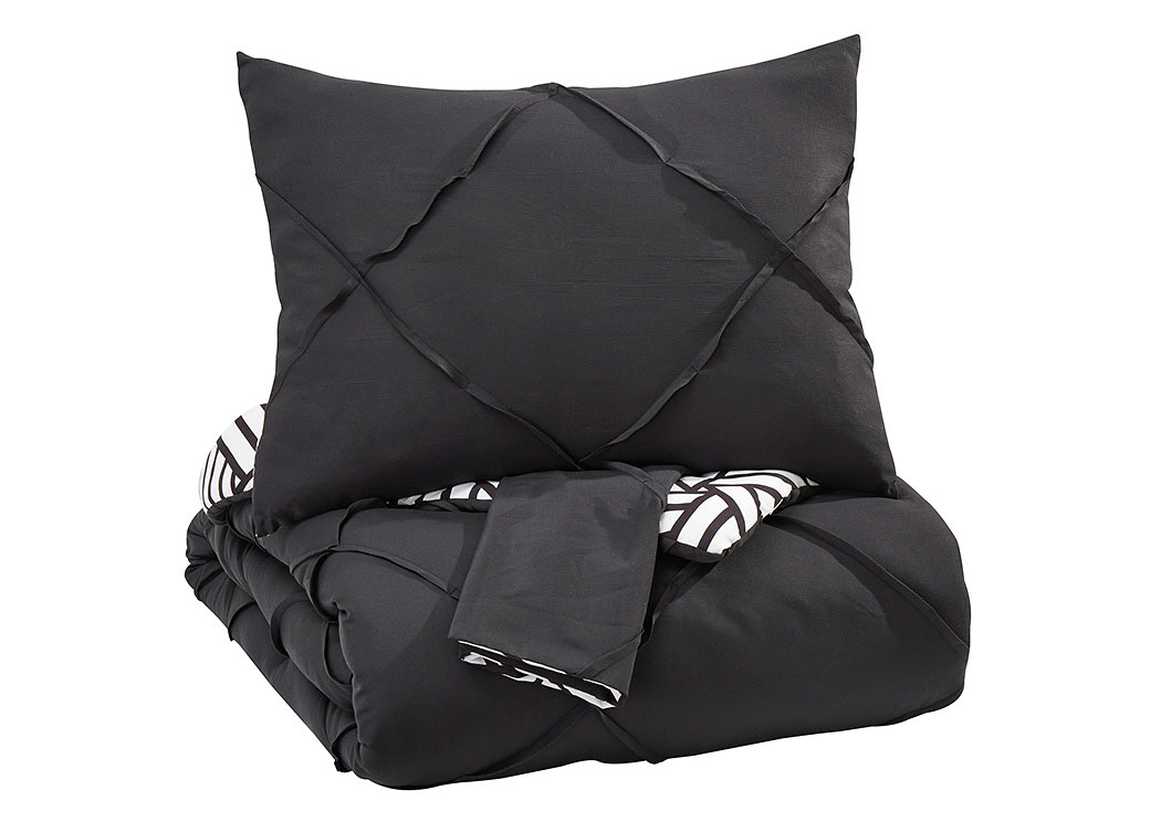 Jaylee Black Queen Comforter Set,ABF Signature Design by Ashley