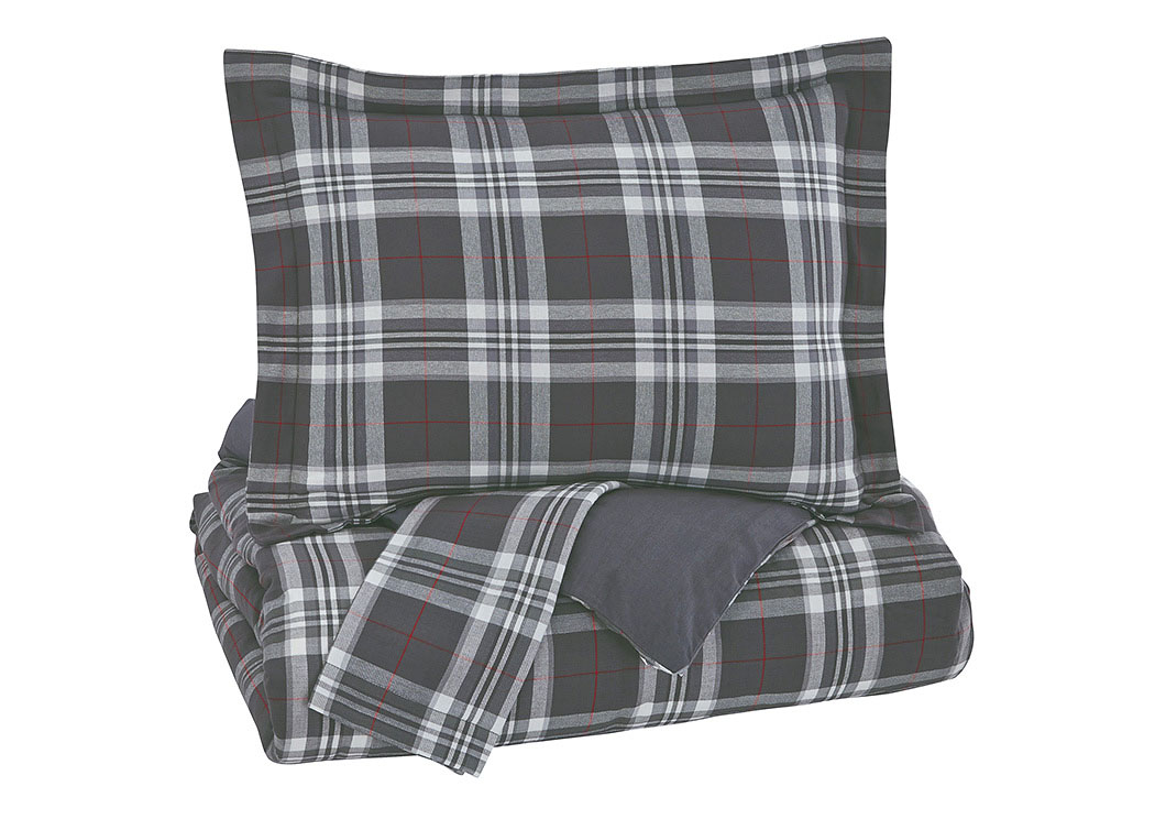 Baret Gray Full Duvet Cover Set,ABF Signature Design by Ashley