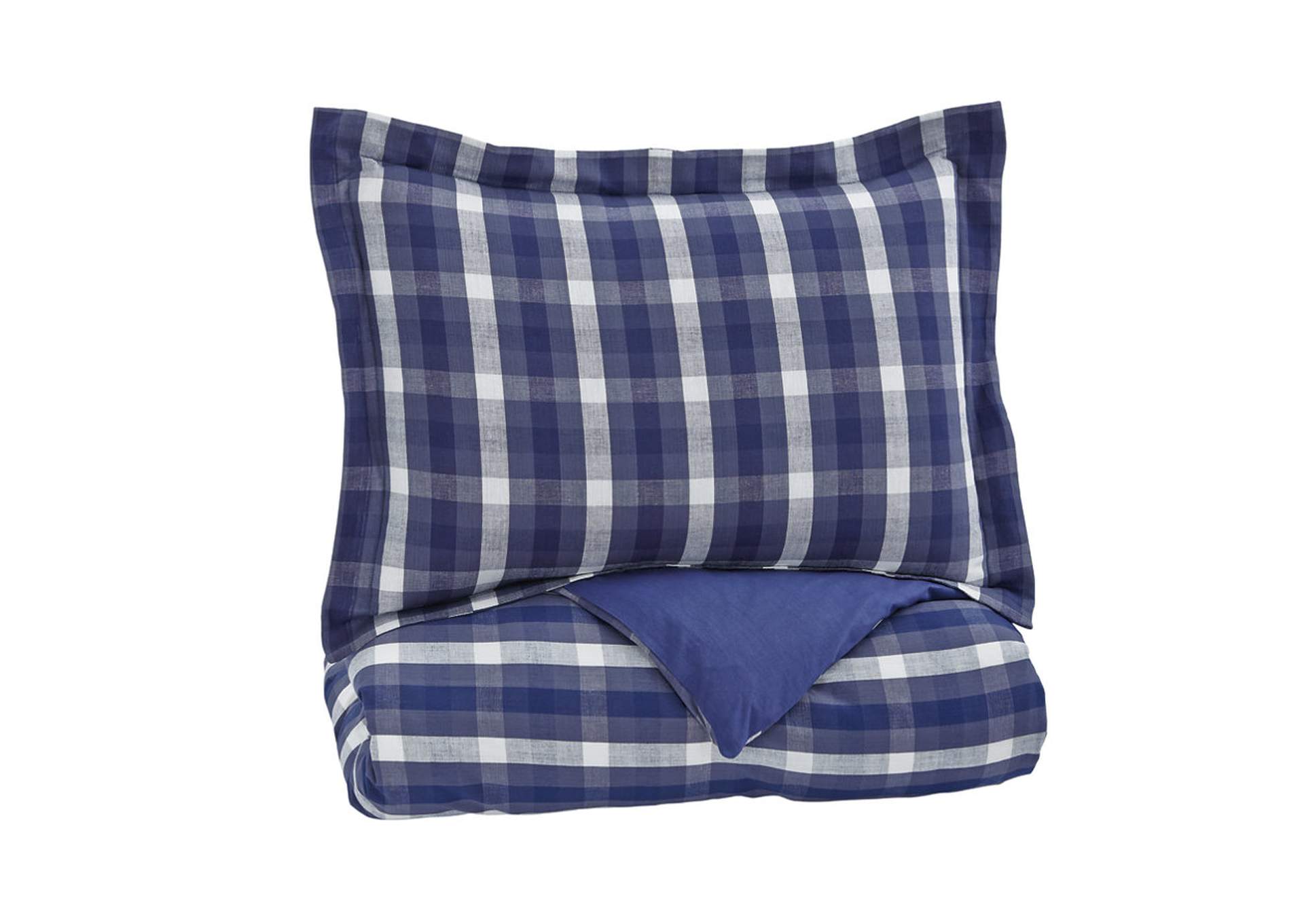 Baret Blue Twin Duvet Cover Set,ABF Signature Design by Ashley
