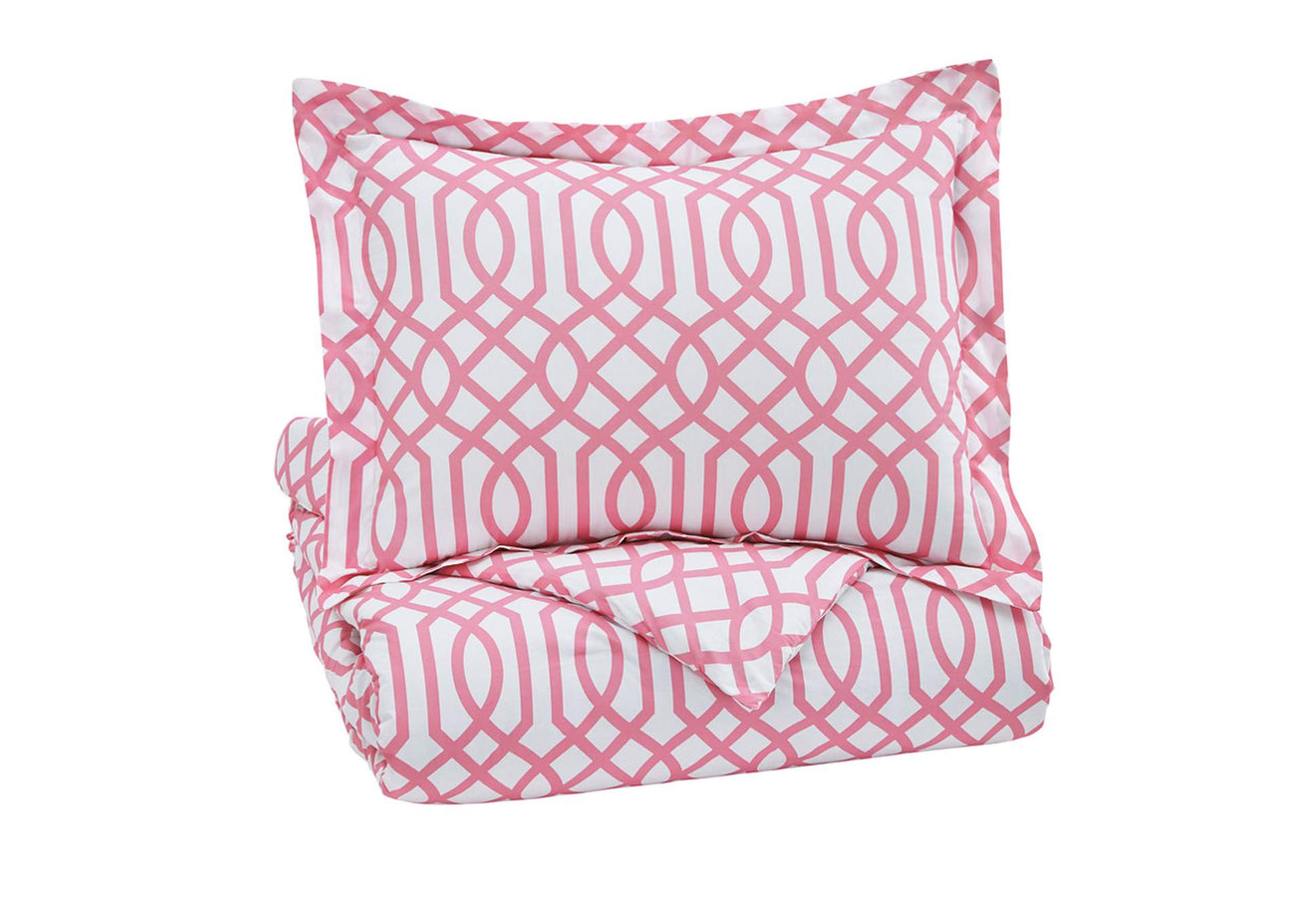 Loomis Pink Twin Comforter Set,ABF Signature Design by Ashley