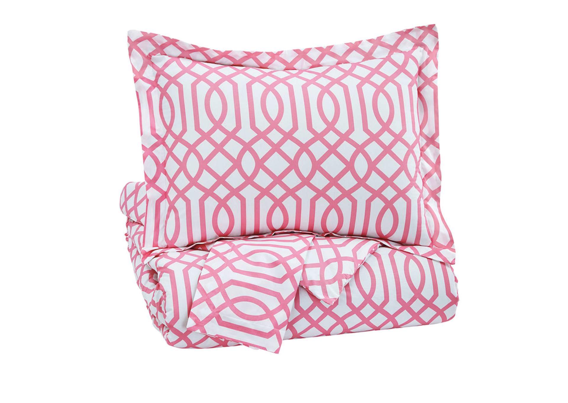 Loomis Pink Full Comforter Set,ABF Signature Design by Ashley