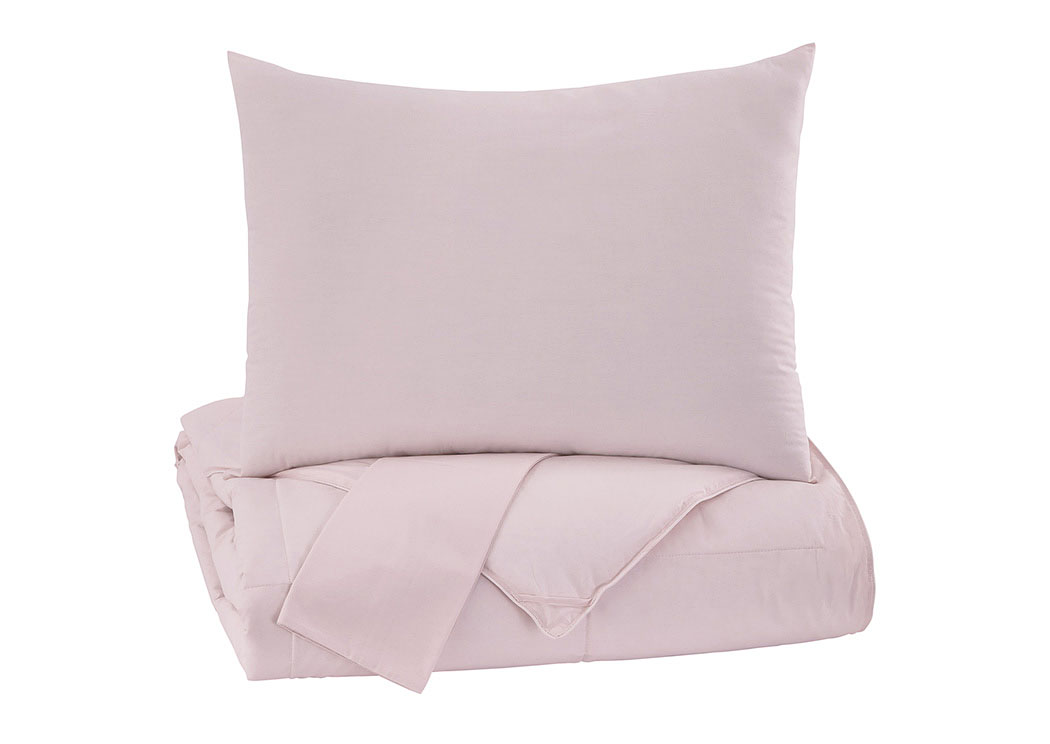 Plainfield Soft Pink Full Comforter Set,ABF Signature Design by Ashley