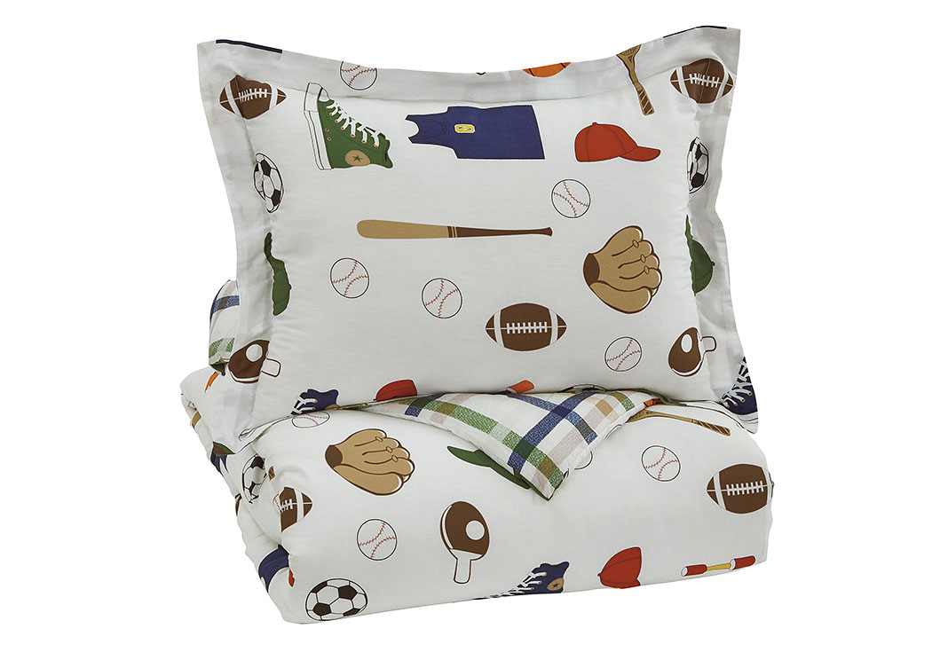 Varias Multi Twin Comforter Set,ABF Signature Design by Ashley