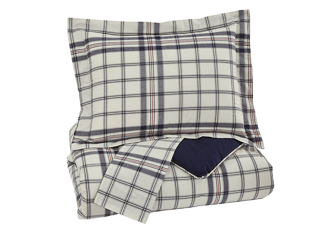 Derick Plaid Full Comforter Set,ABF Signature Design by Ashley
