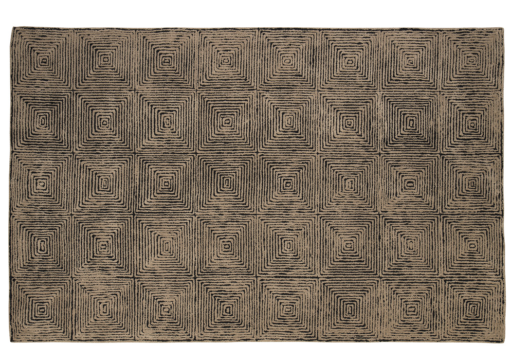 Kanan Taupe/Black Large Rug,ABF Signature Design by Ashley