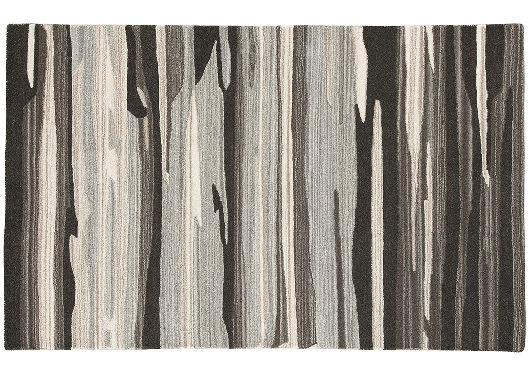 Burntville Black/Gray/Ivory Large Rug,ABF Signature Design by Ashley