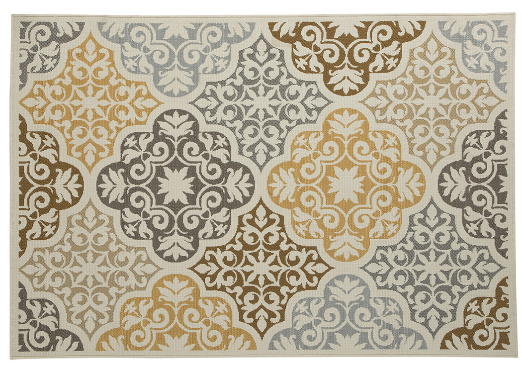 Lacy Brown/Gold Large Rug,ABF Signature Design by Ashley