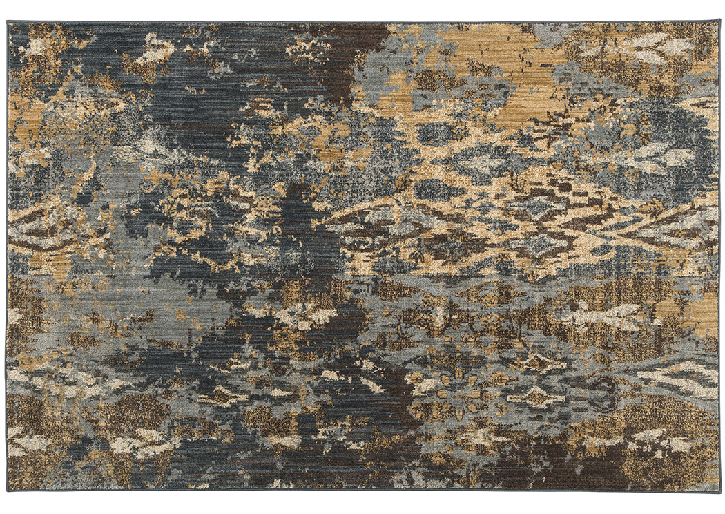 Kayson Blue/Gray/Yellow Large Rug,ABF Signature Design by Ashley