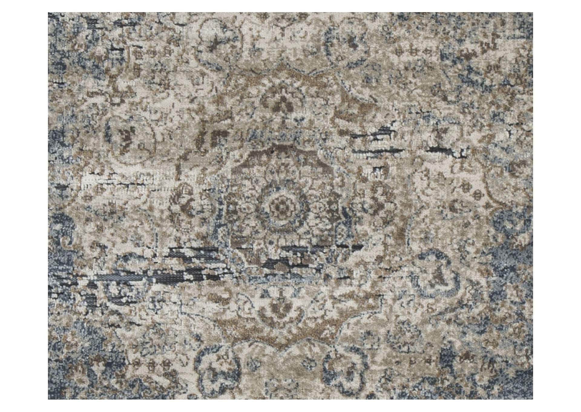 South Blue/Tan Large Rug,Direct To Consumer Express