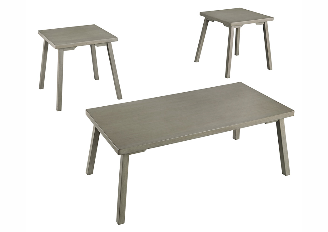 Ginnia Light Gray Occasional Table Set,ABF Signature Design by Ashley