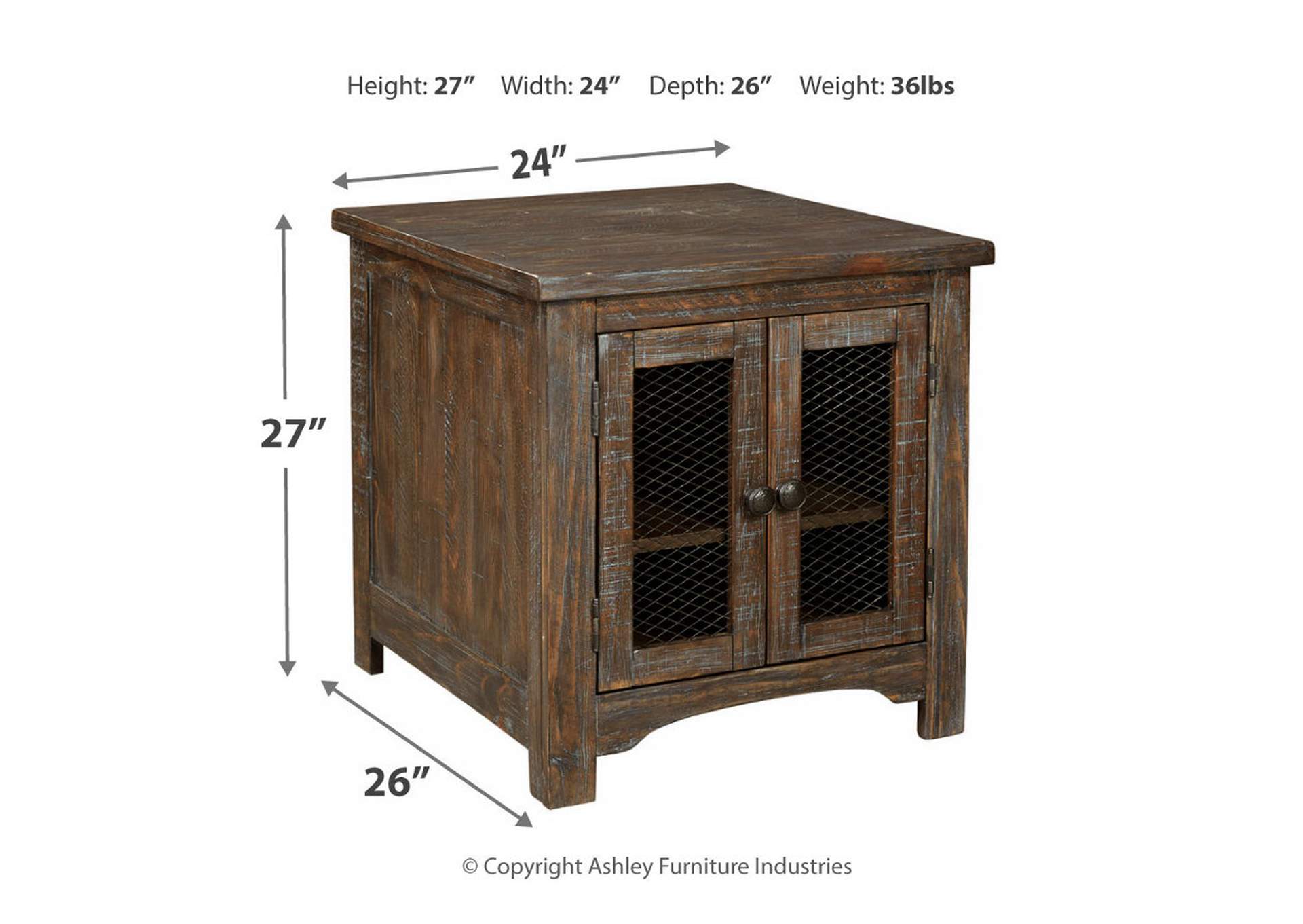 Danell Ridge End Table,Signature Design By Ashley