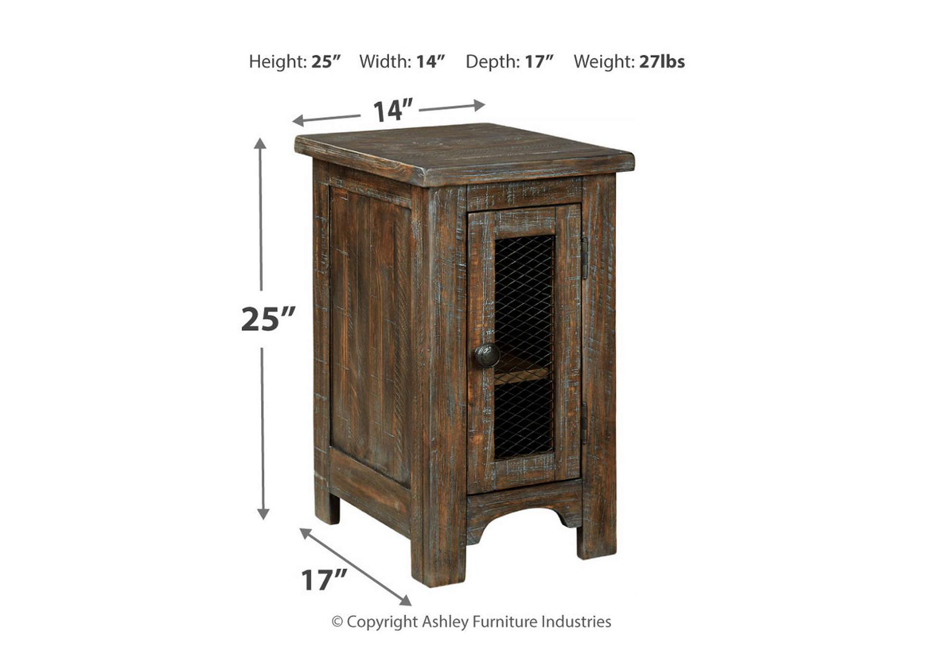 Danell Ridge Chairside End Table,Signature Design By Ashley
