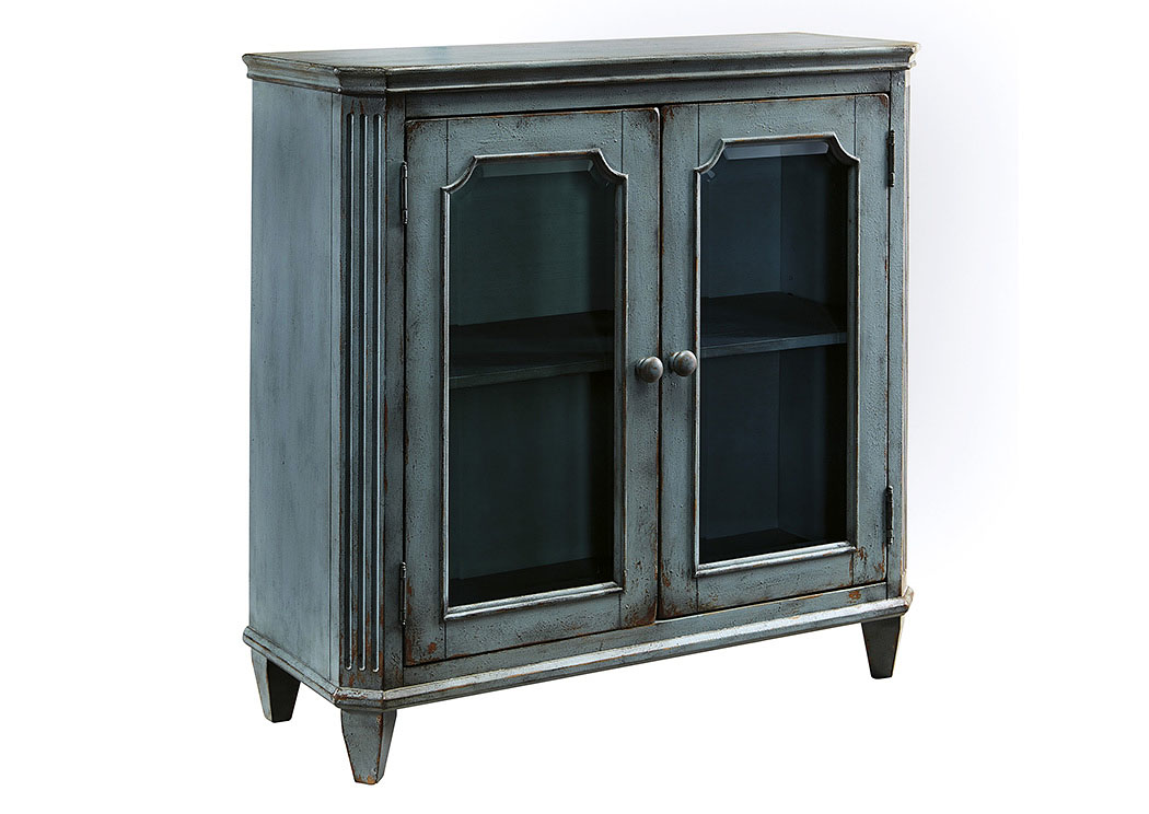 Mirimyn Antique Teal 2 Door Accent Cabinet,ABF Signature Design by Ashley