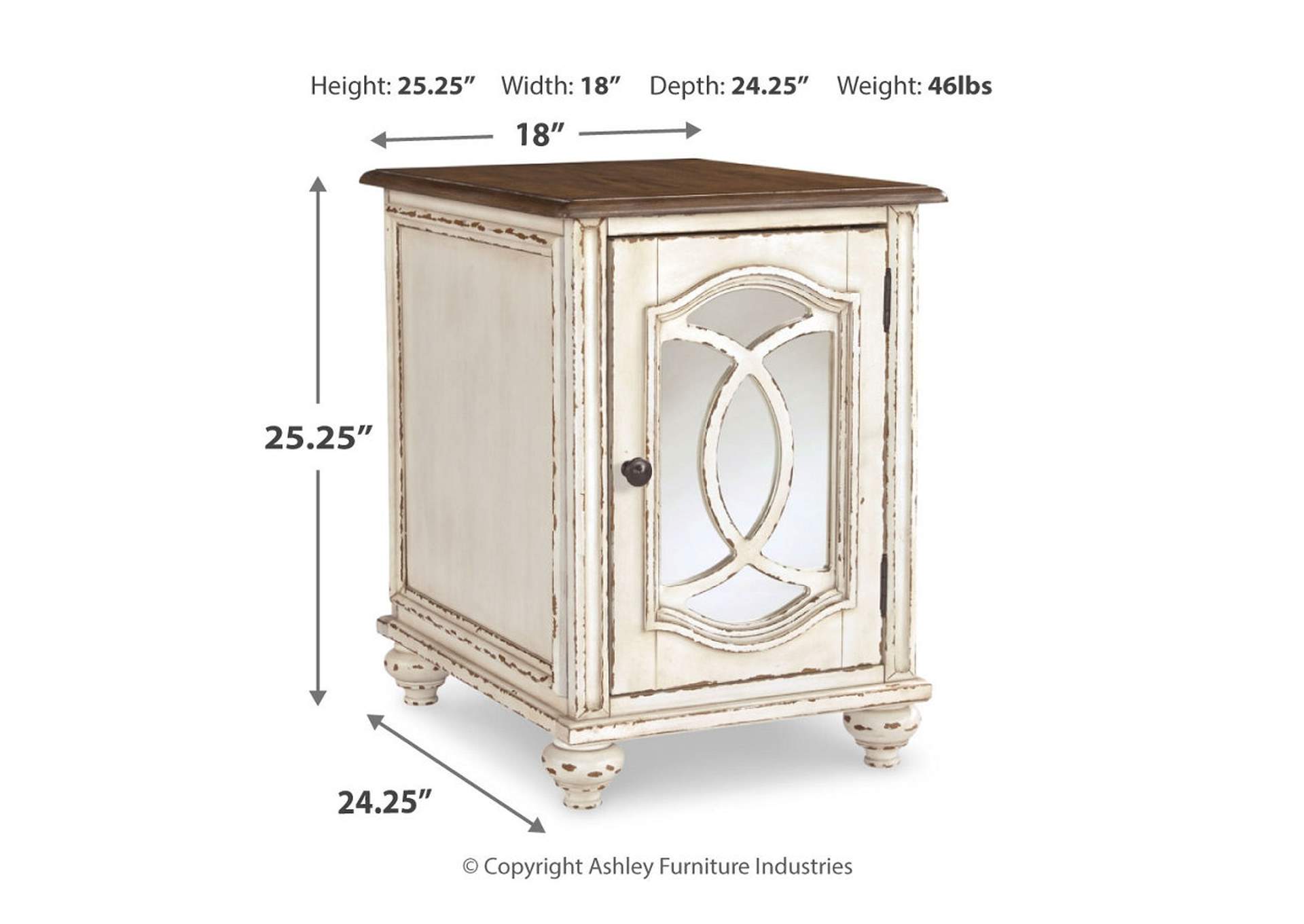 Realyn Chairside End Table,Signature Design By Ashley