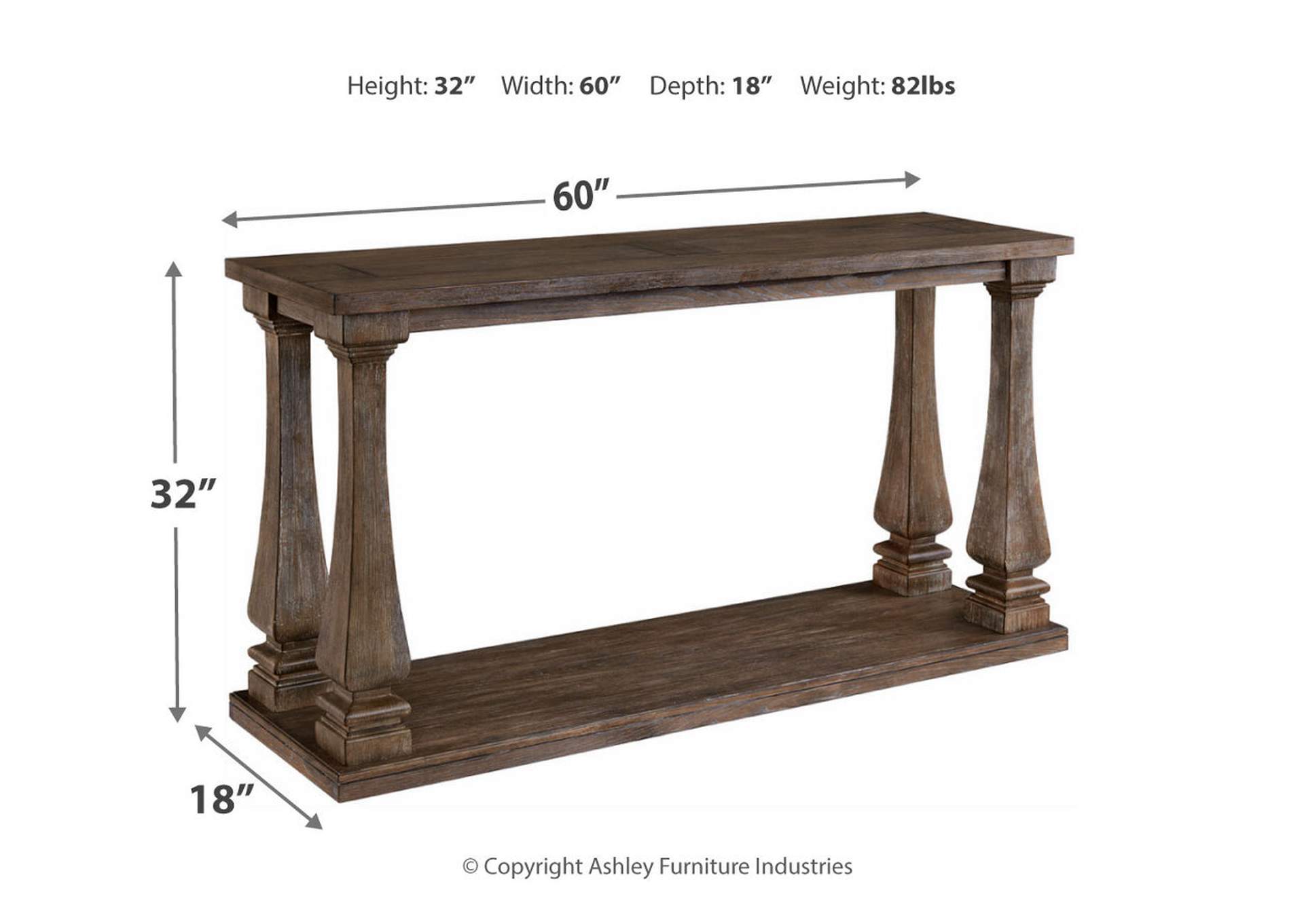 Johnelle Sofa Table,Signature Design By Ashley