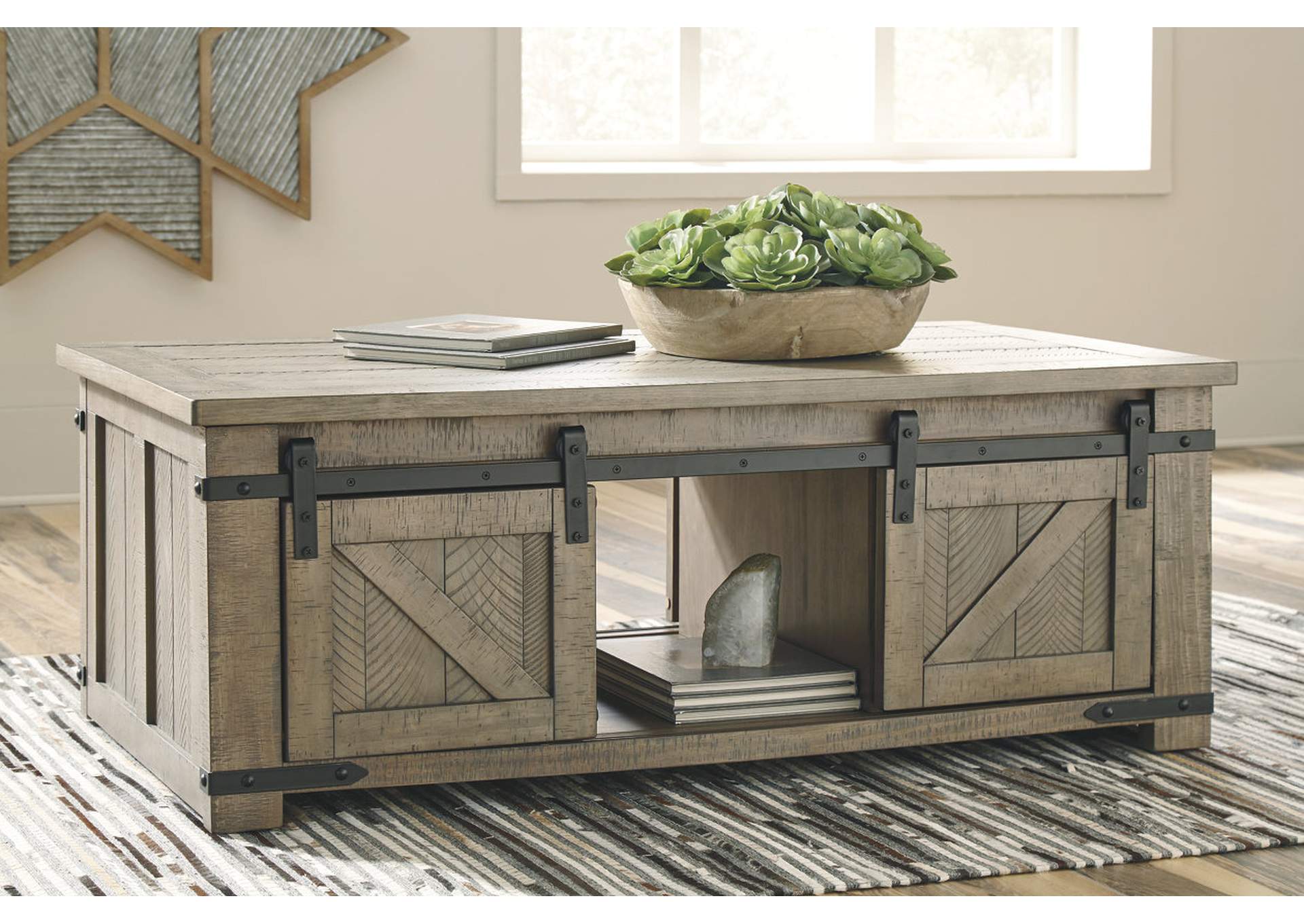 aldwin gray coffee table