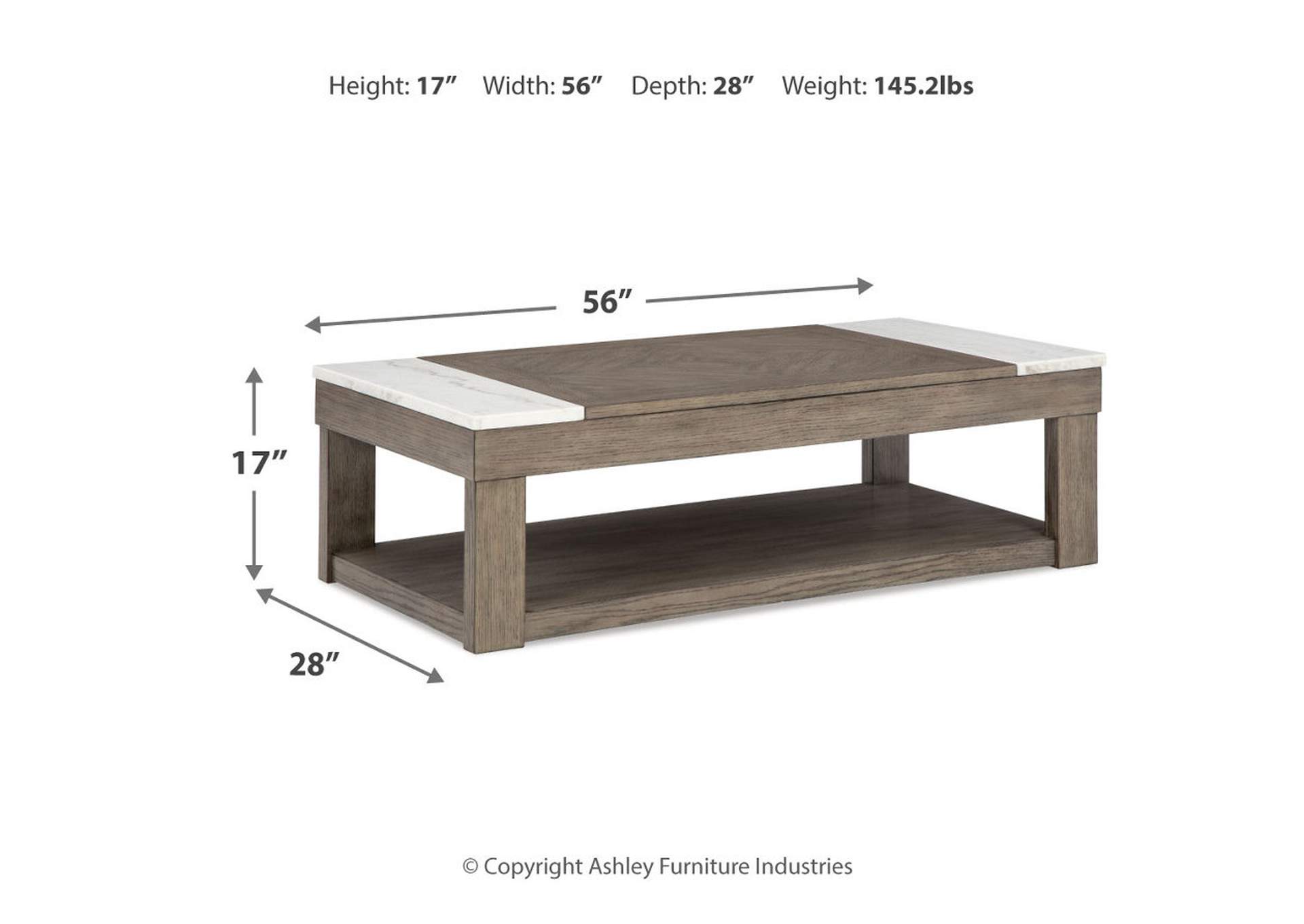 Loyaska Lift-top Coffee Table and 2 End Tables,Signature Design By Ashley