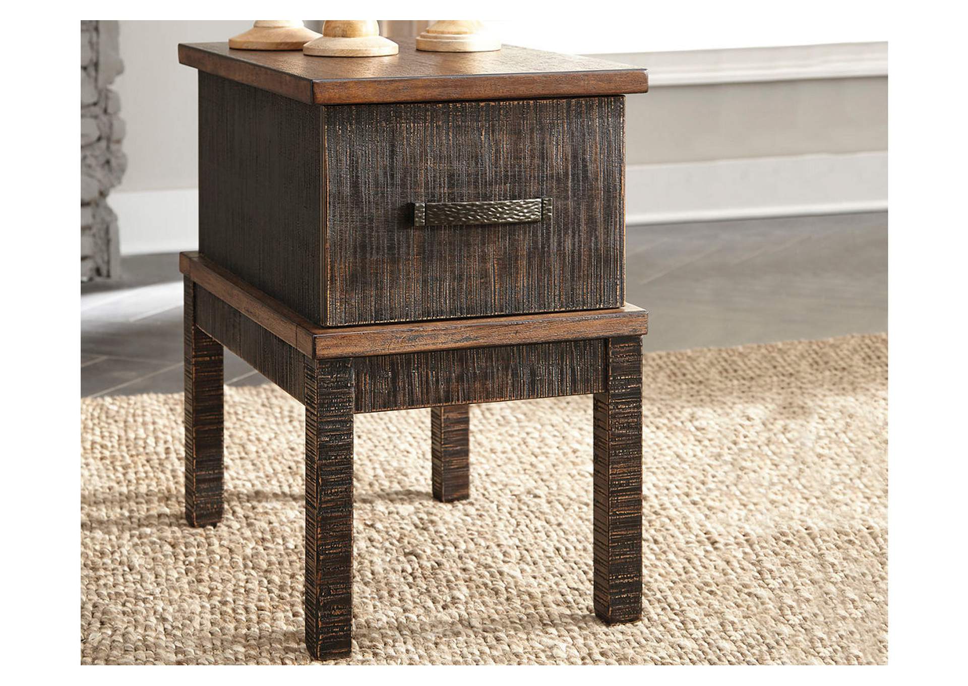 Stanah Chairside End Table with USB Ports & Outlets,Direct To Consumer Express
