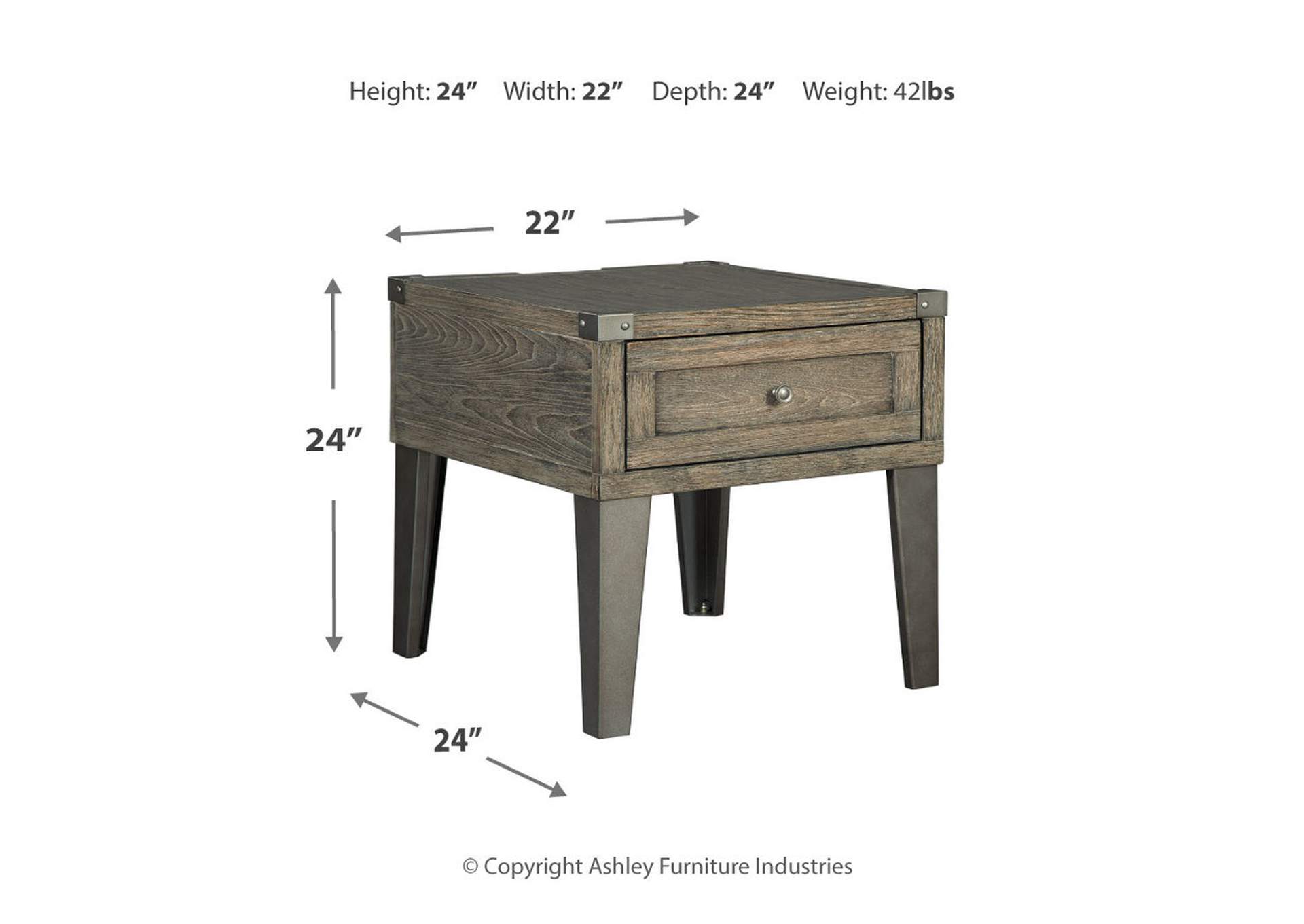 Chazney End Table,Signature Design By Ashley