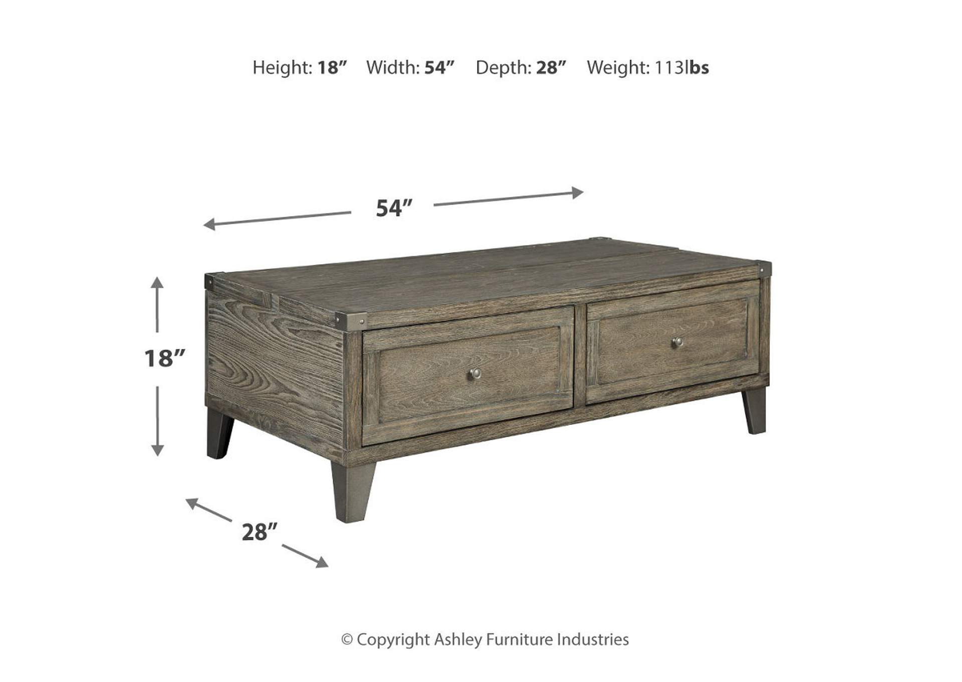 Chazney Coffee Table with Lift Top,Direct To Consumer Express