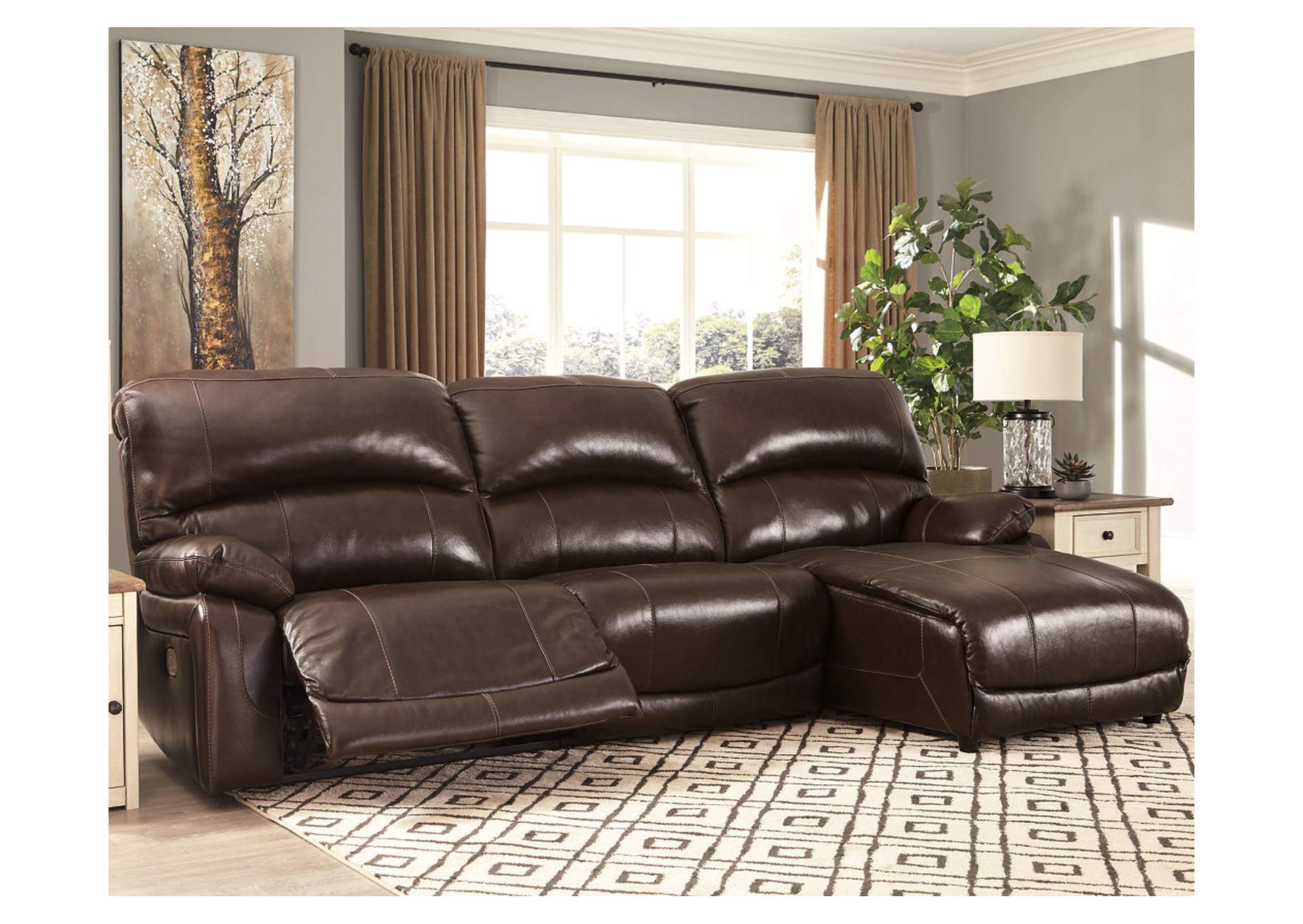 Hallstrung 3-Piece Power Reclining Sectional,Signature Design By Ashley