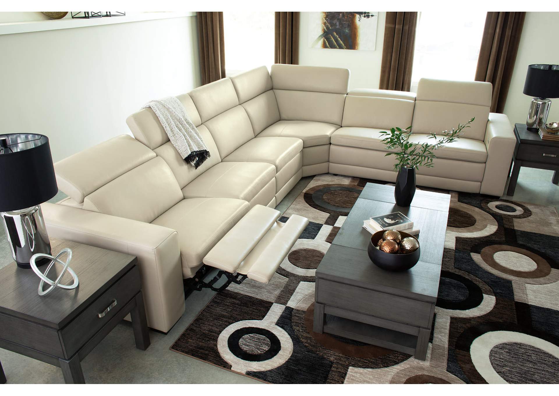 Texline 6-Piece Power Reclining Sectional,Signature Design By Ashley