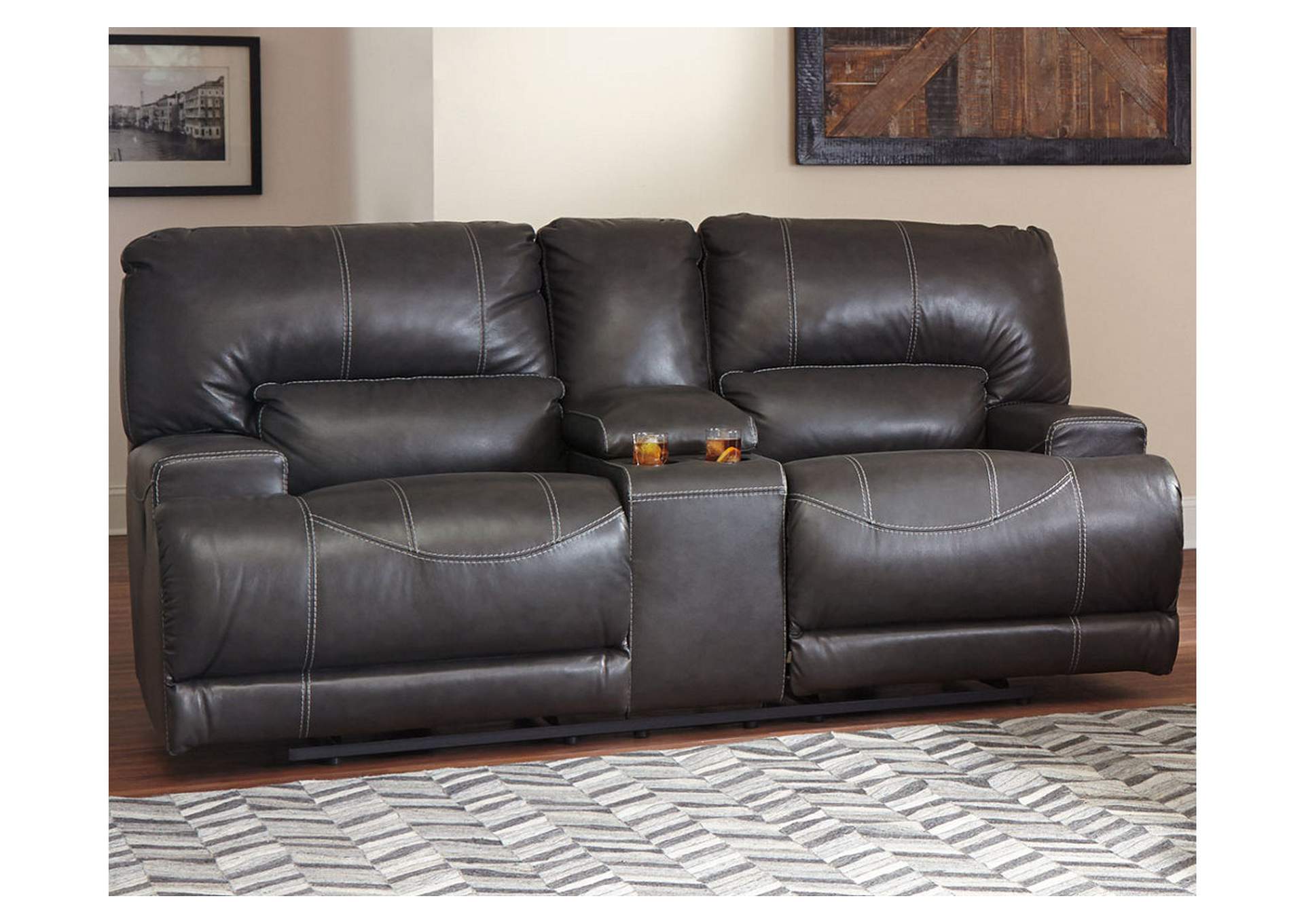 McCaskill Power Reclining Loveseat with Console,Signature Design By Ashley