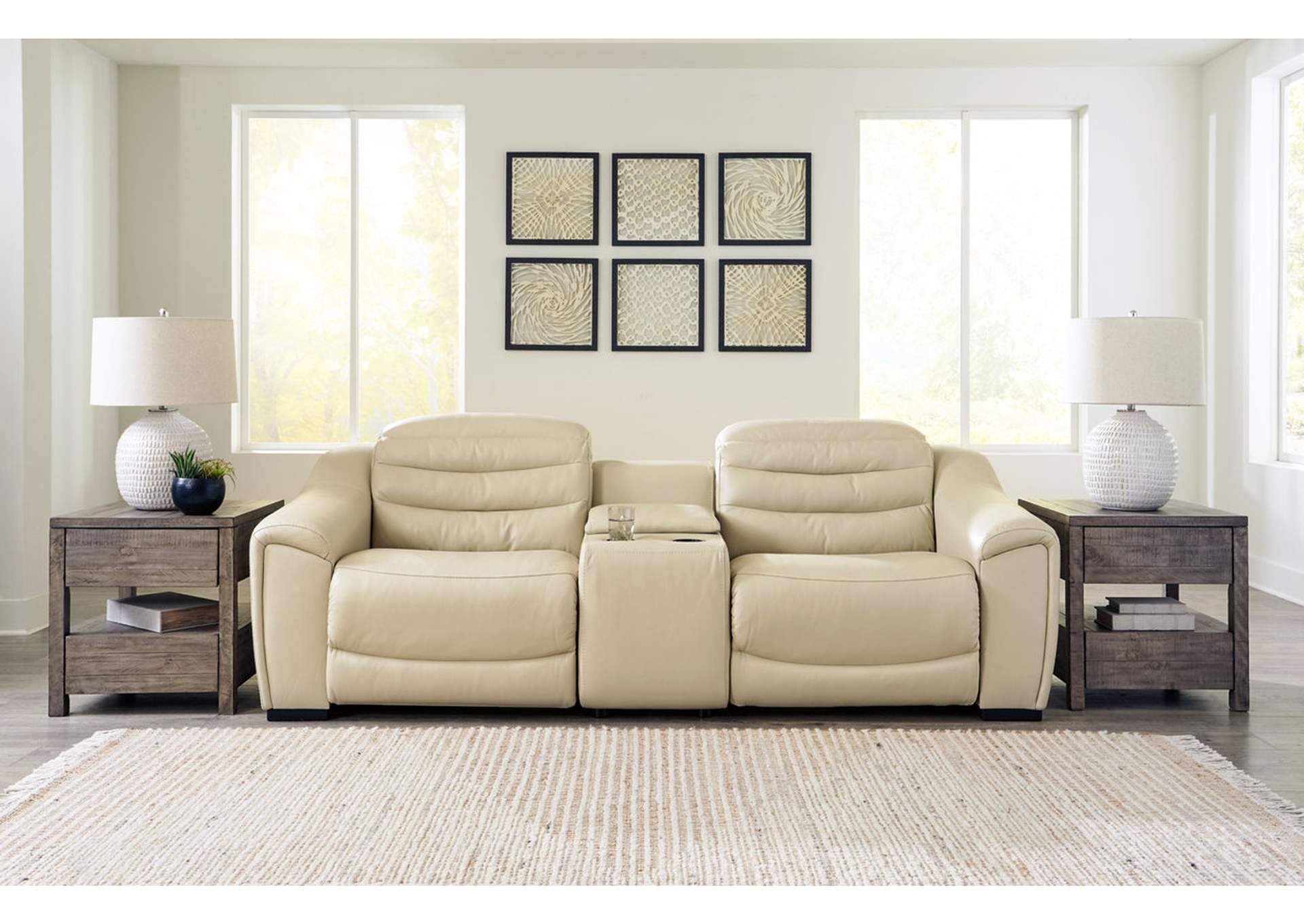 Loveseat recliner with 2024 center console