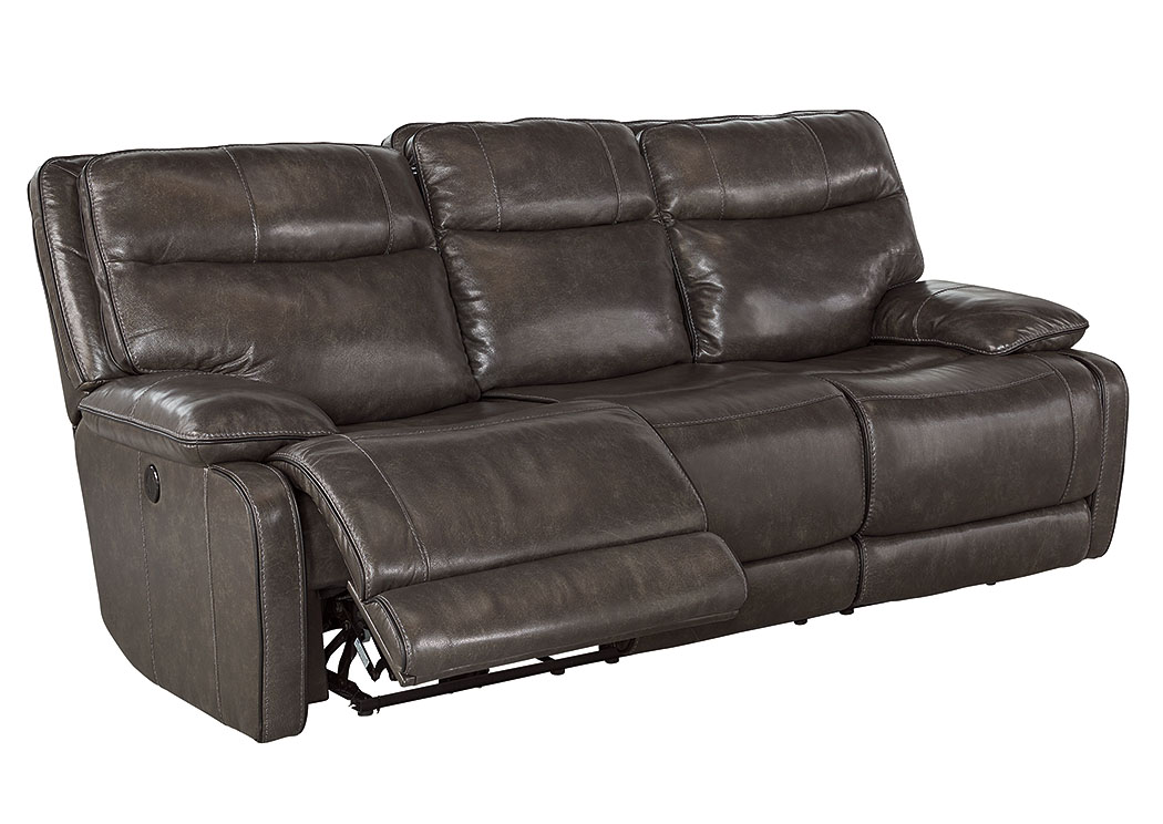 Palladum Metal Reclining Power Sofa,ABF Signature Design by Ashley