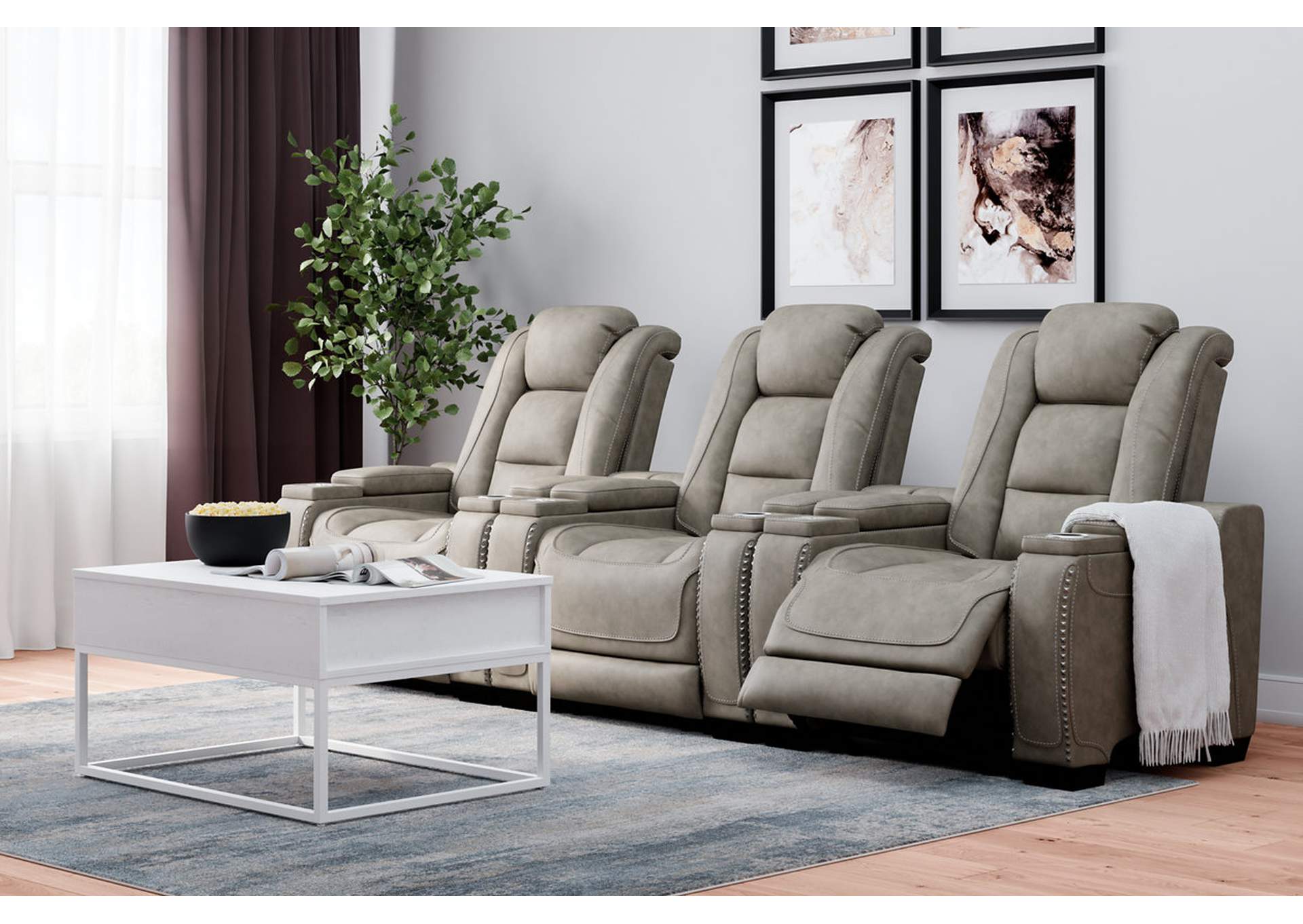 The Man-Den 3-Piece Home Theater Seating,Signature Design By Ashley