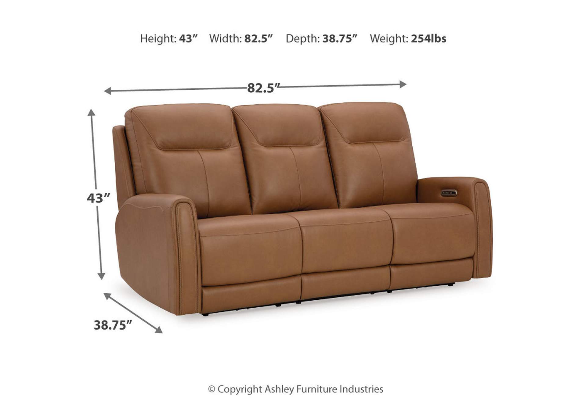 Tryanny Power Reclining Sofa,Signature Design By Ashley